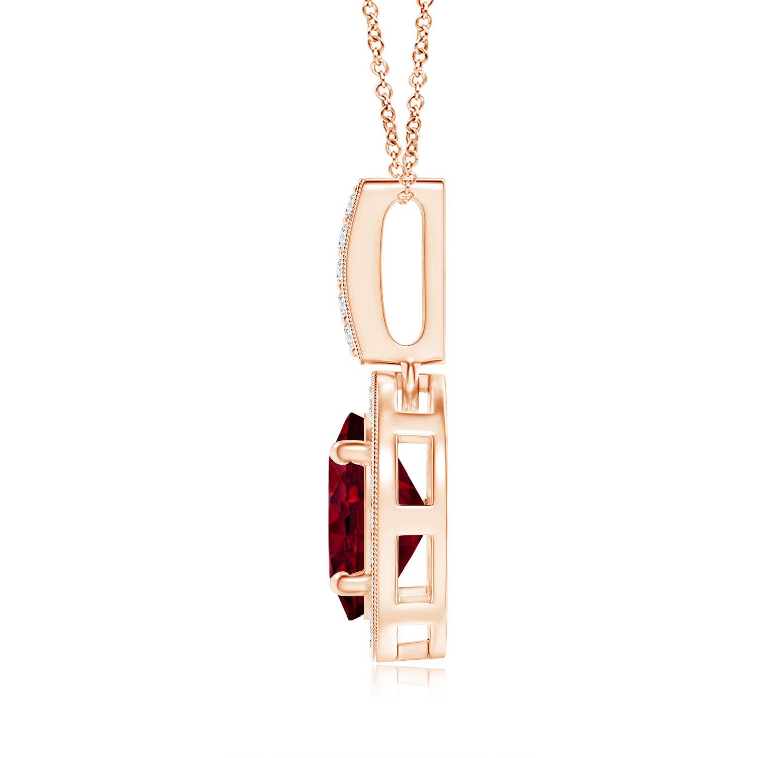 A - Garnet / 1.63 CT / 14 KT Rose Gold