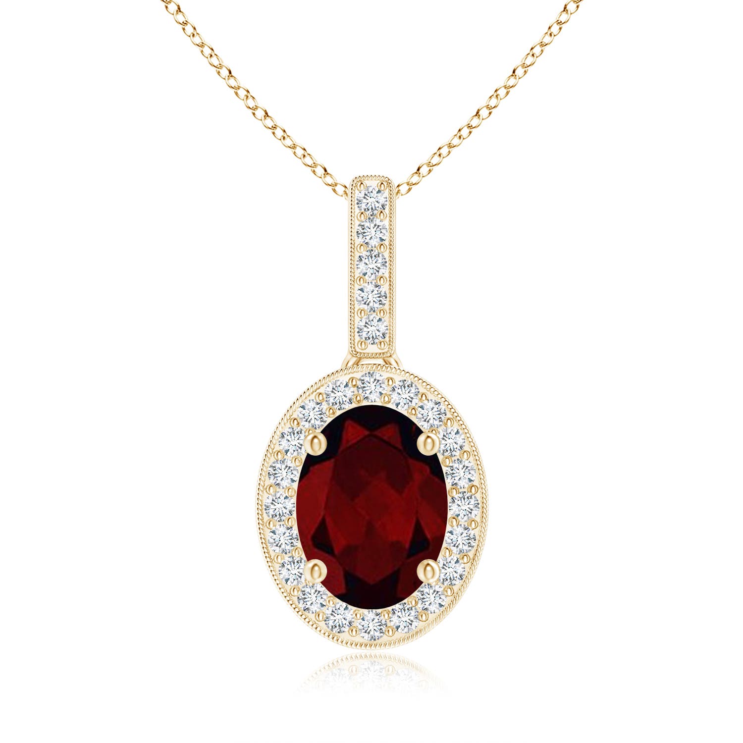 A - Garnet / 1.63 CT / 14 KT Yellow Gold