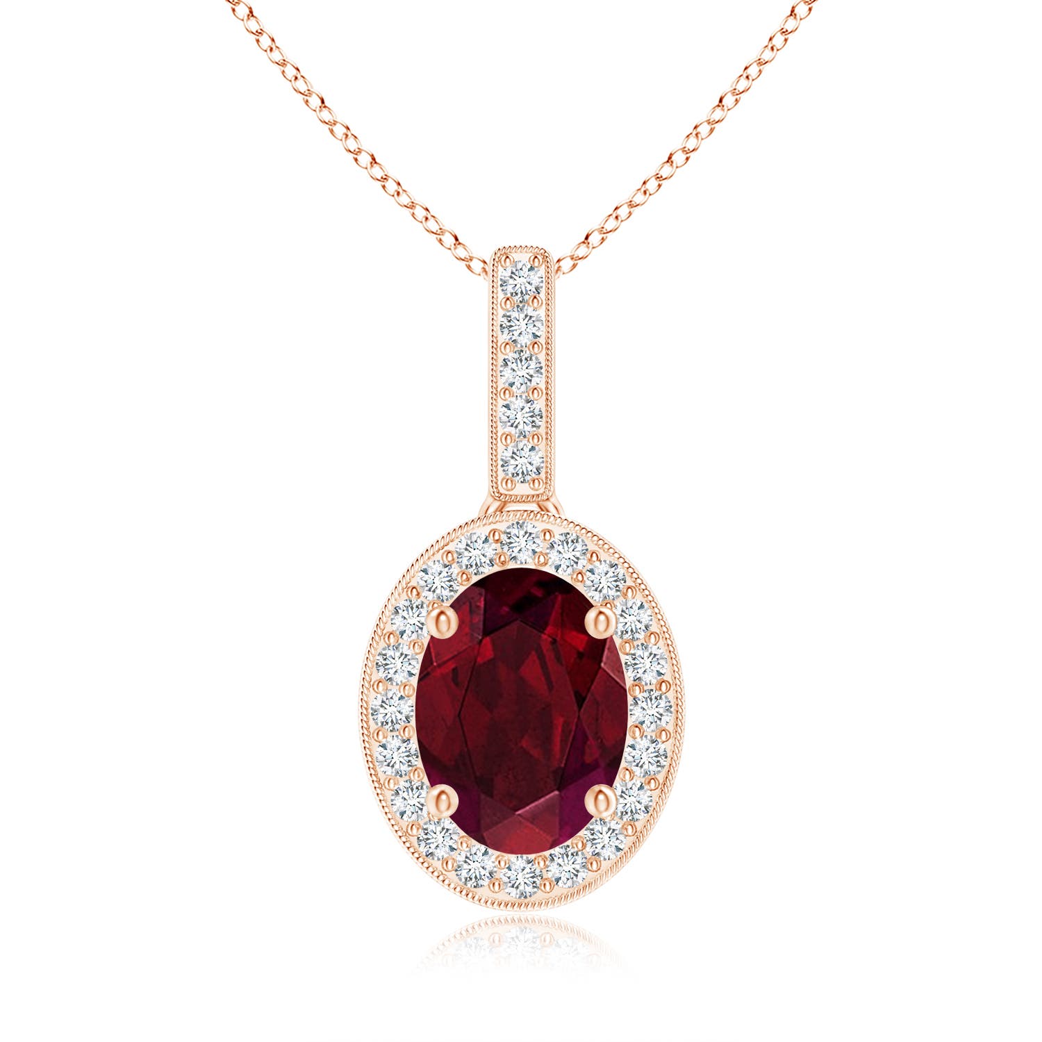 AA - Garnet / 1.63 CT / 14 KT Rose Gold