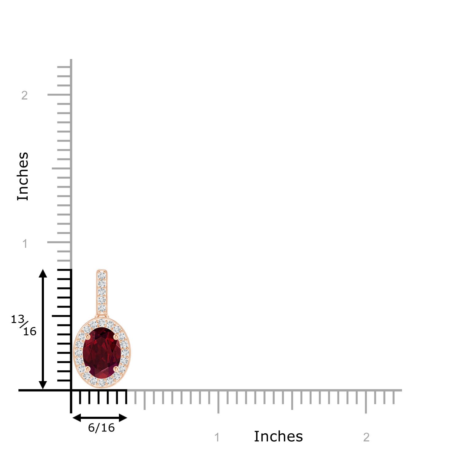 AA - Garnet / 1.63 CT / 14 KT Rose Gold