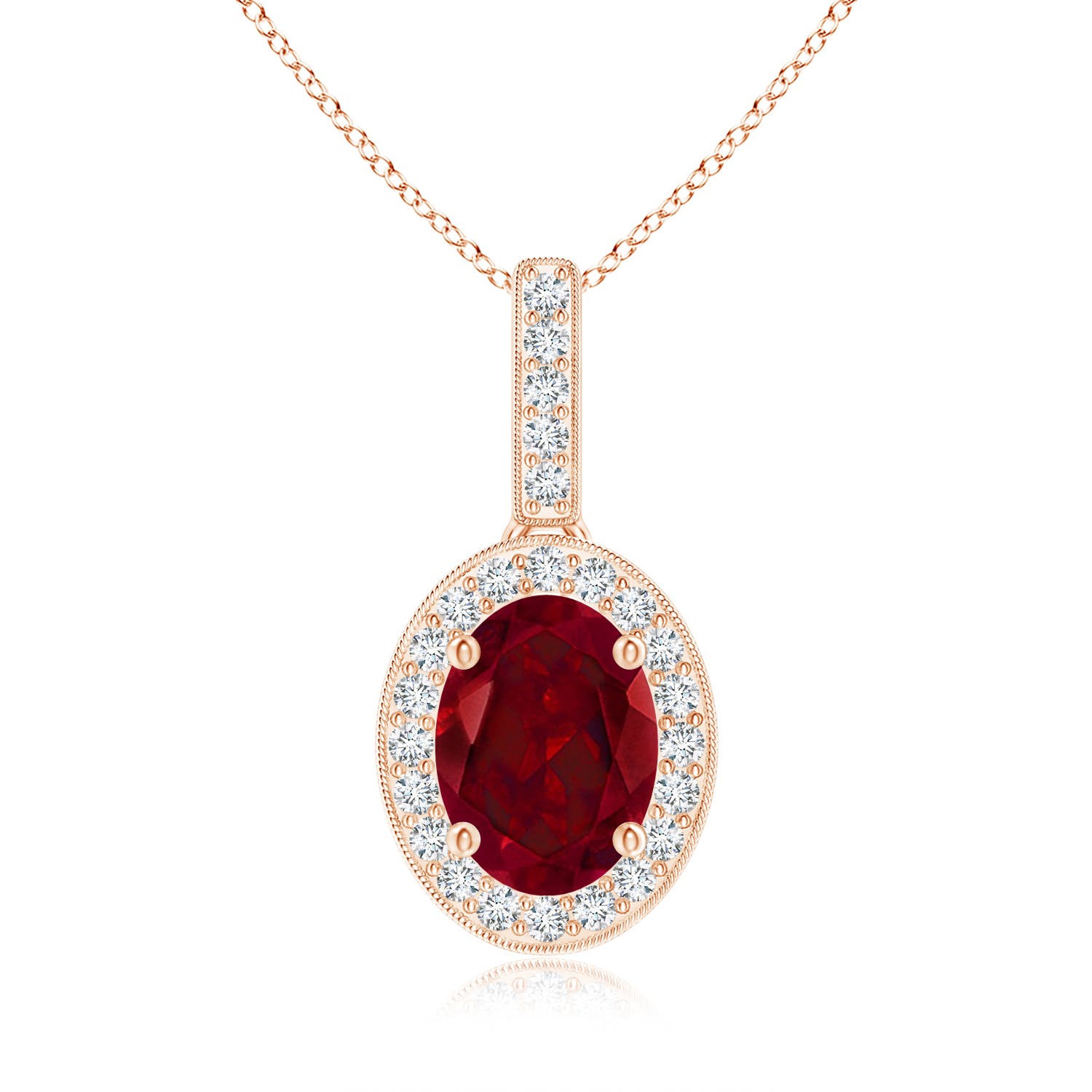 AAA - Garnet / 1.63 CT / 14 KT Rose Gold