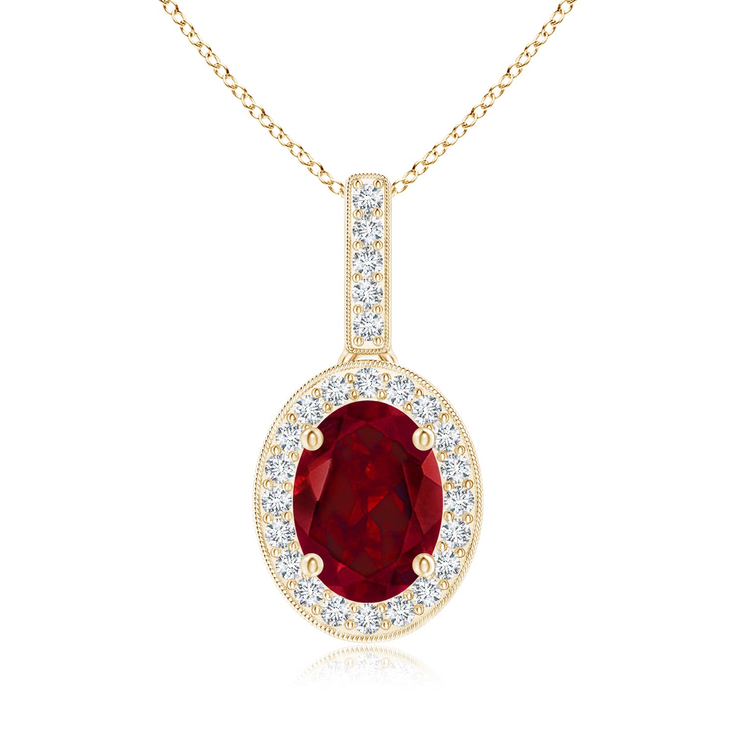 AAA - Garnet / 1.63 CT / 14 KT Yellow Gold