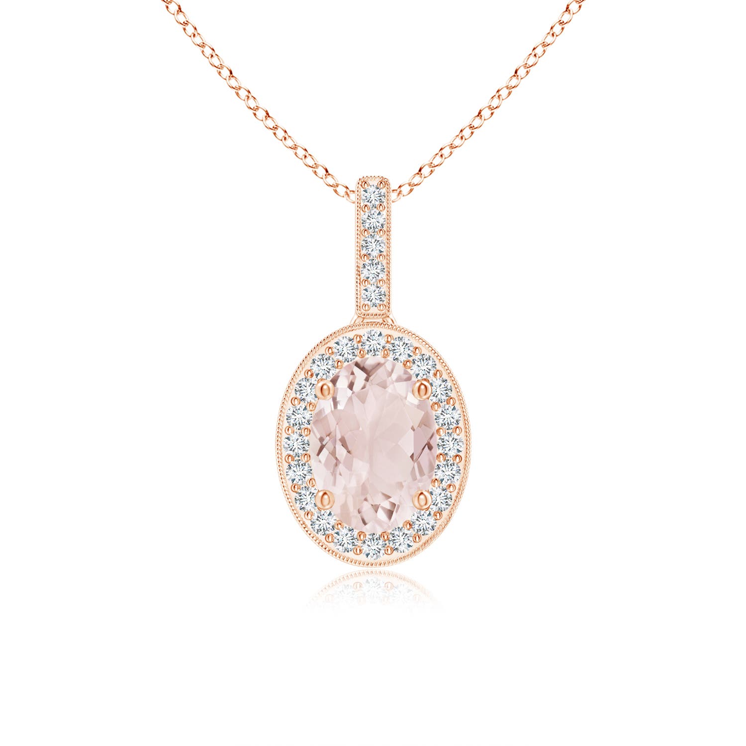 A - Morganite / 0.82 CT / 14 KT Rose Gold