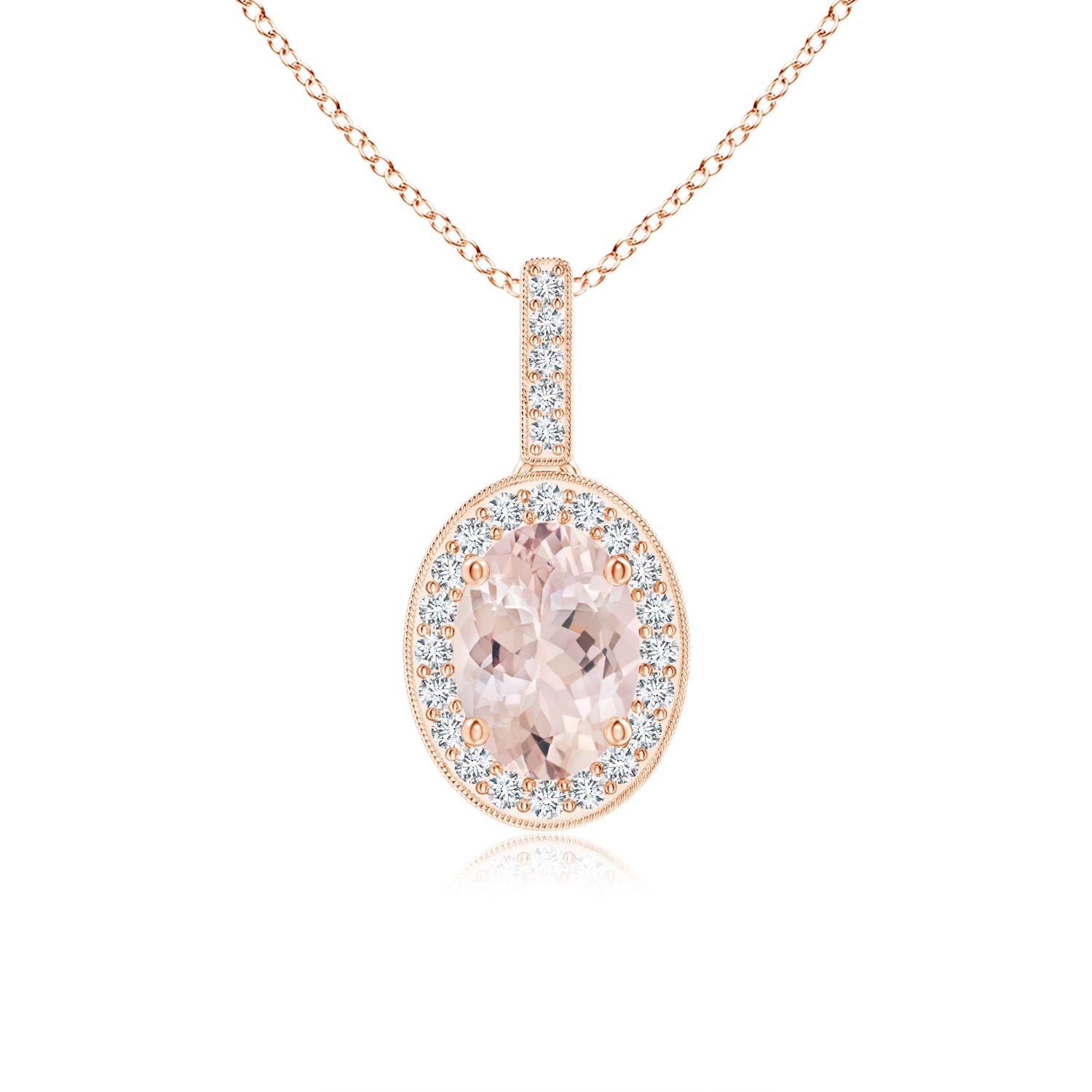 AA - Morganite / 0.82 CT / 14 KT Rose Gold