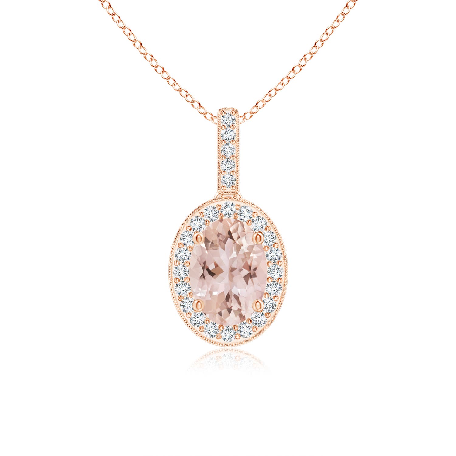 AAA - Morganite / 0.82 CT / 14 KT Rose Gold