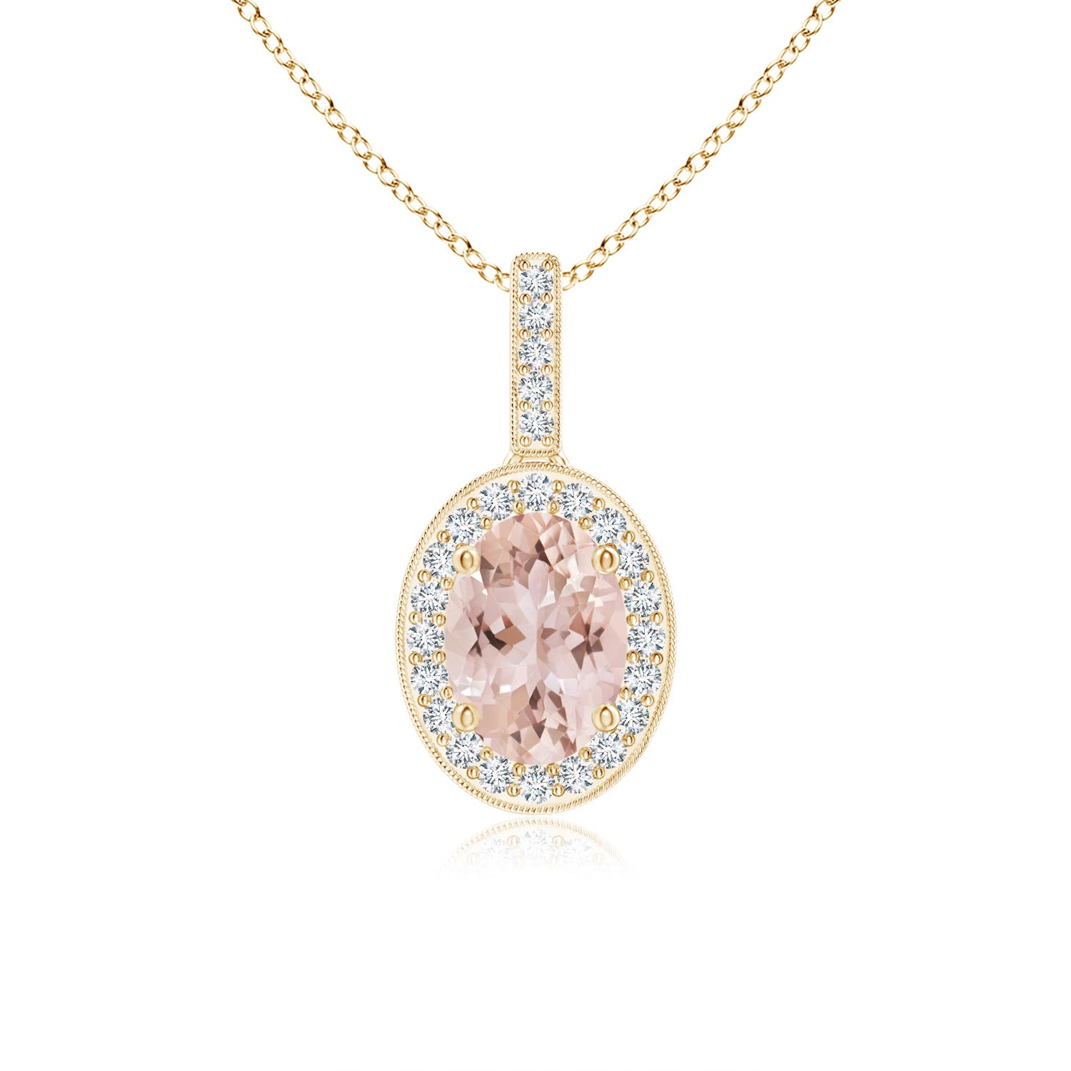 AAA - Morganite / 0.82 CT / 14 KT Yellow Gold