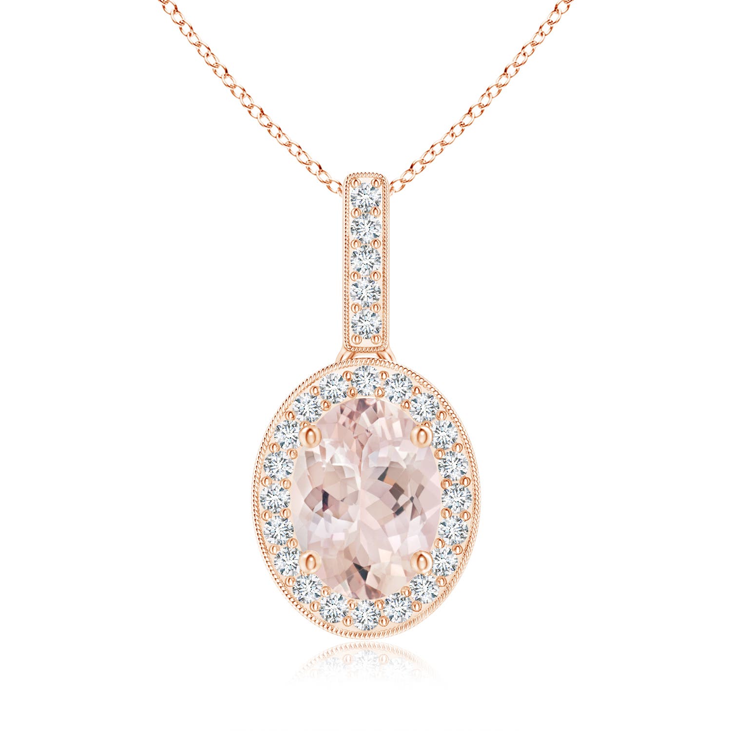 AA - Morganite / 1.28 CT / 14 KT Rose Gold