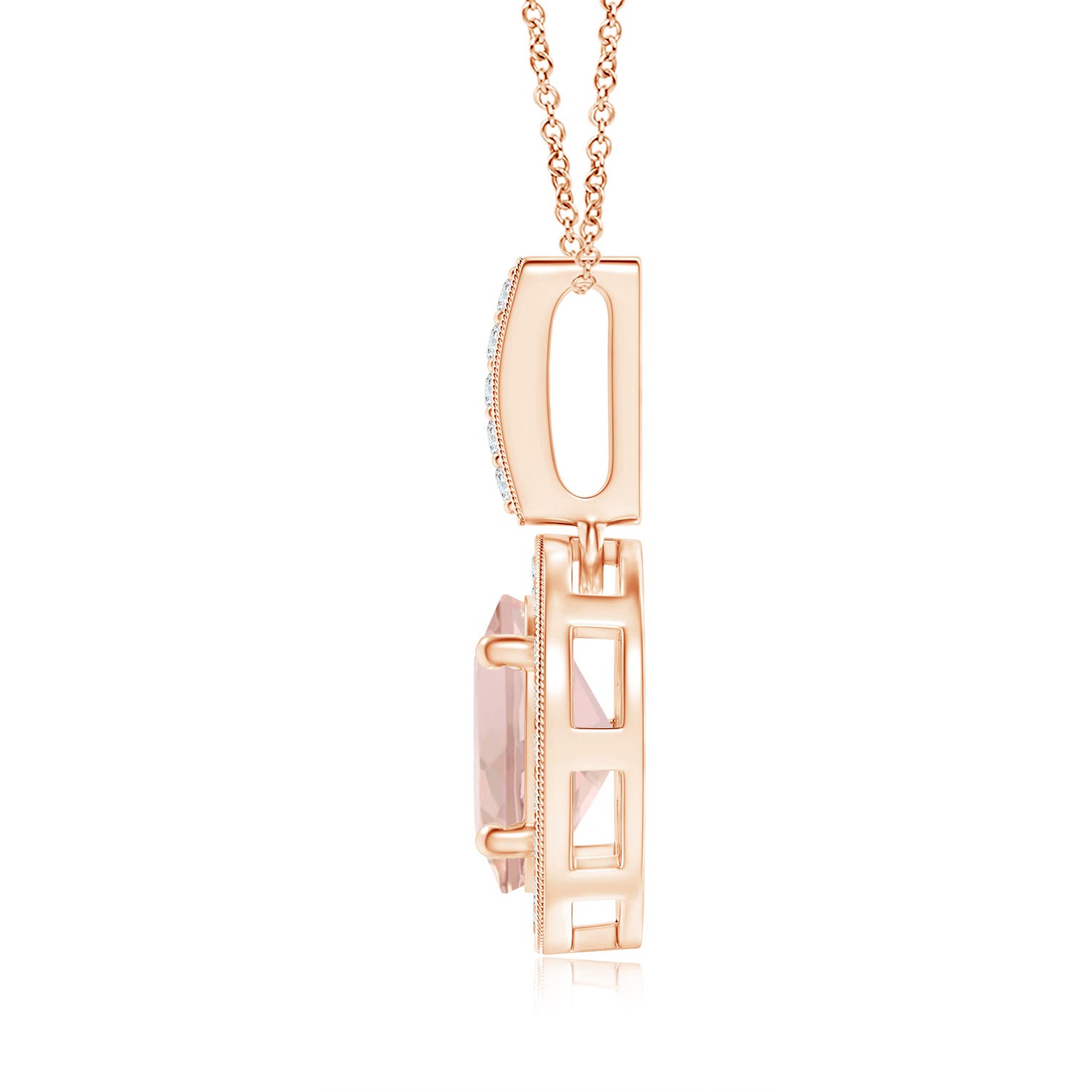 AAA - Morganite / 1.28 CT / 14 KT Rose Gold