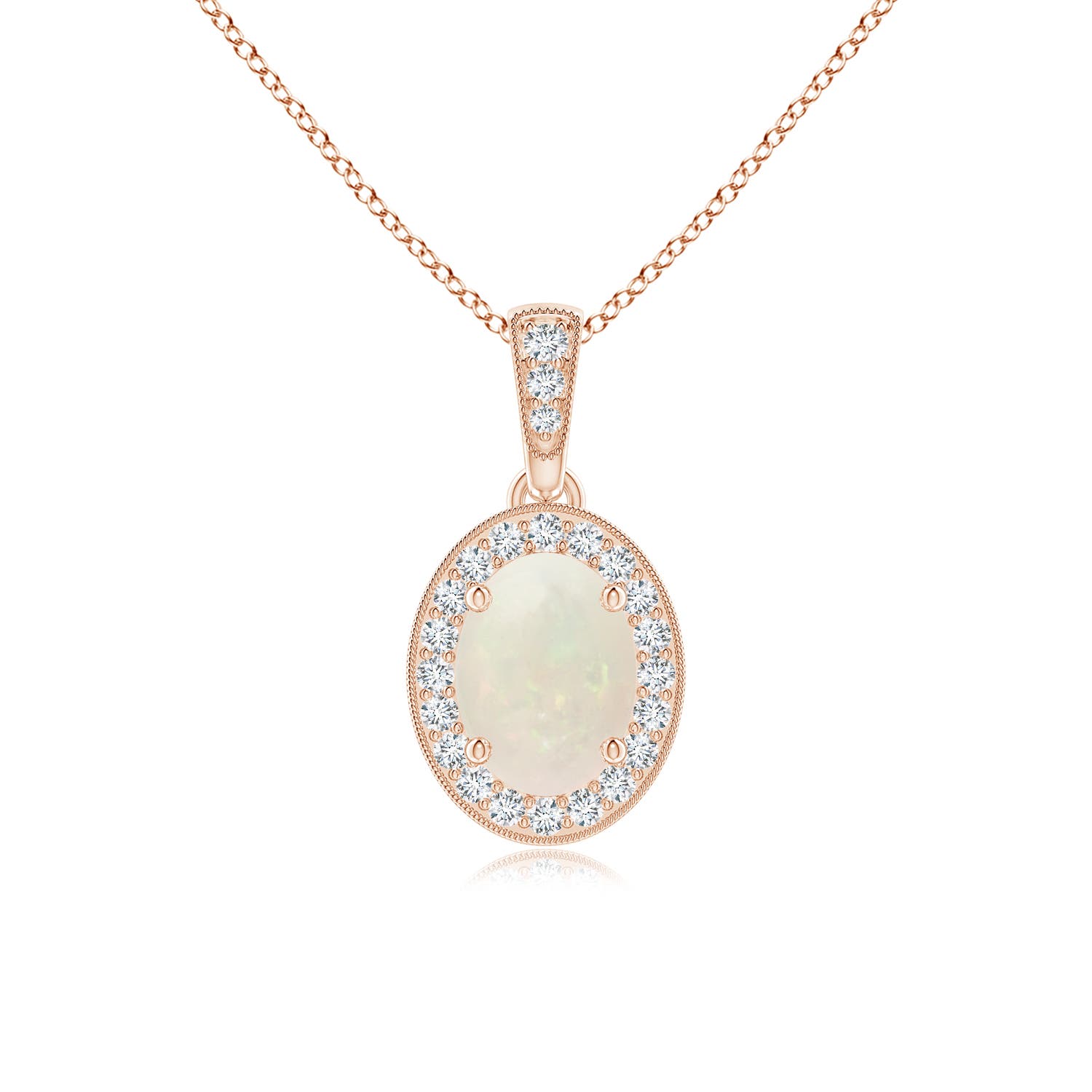 A - Opal / 0.57 CT / 14 KT Rose Gold