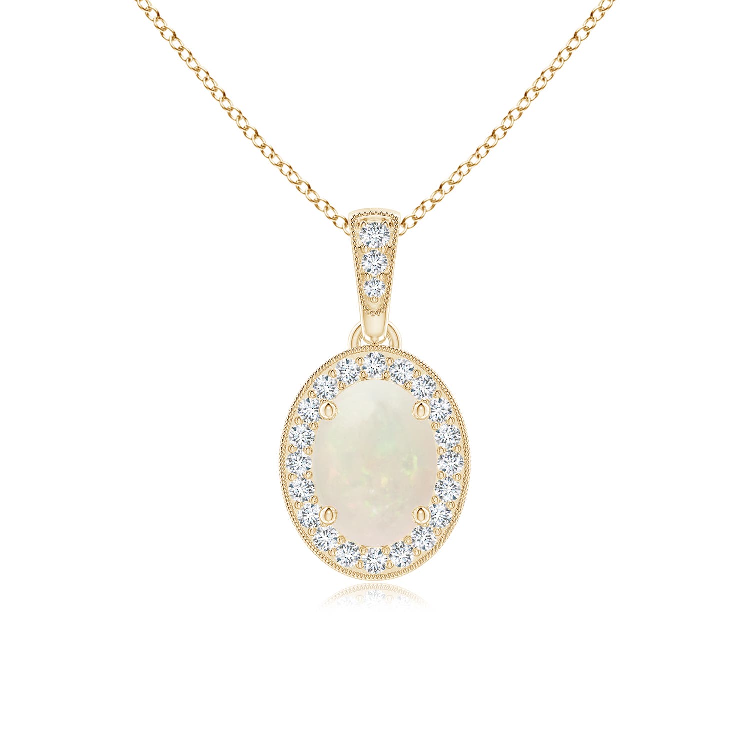 A - Opal / 0.57 CT / 14 KT Yellow Gold