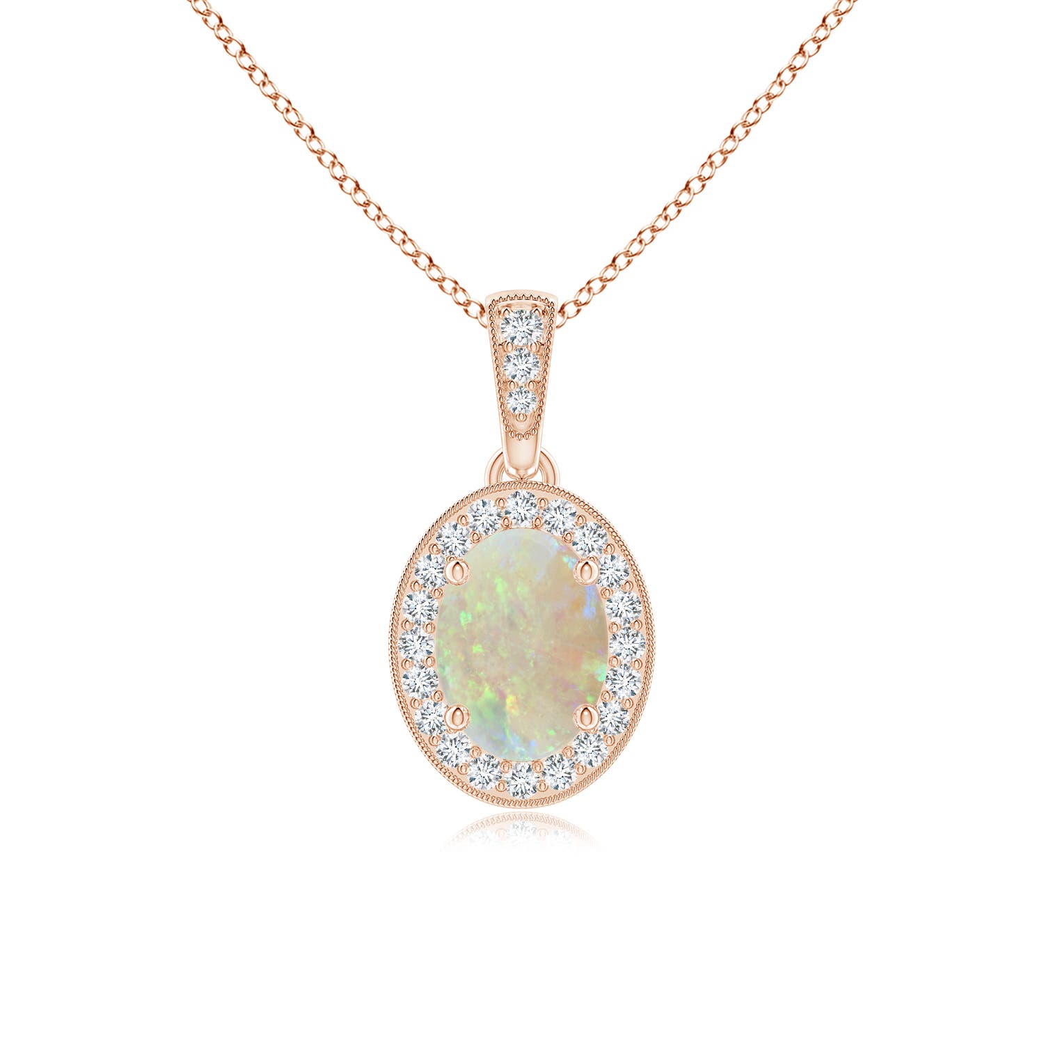 AAA - Opal / 0.57 CT / 14 KT Rose Gold