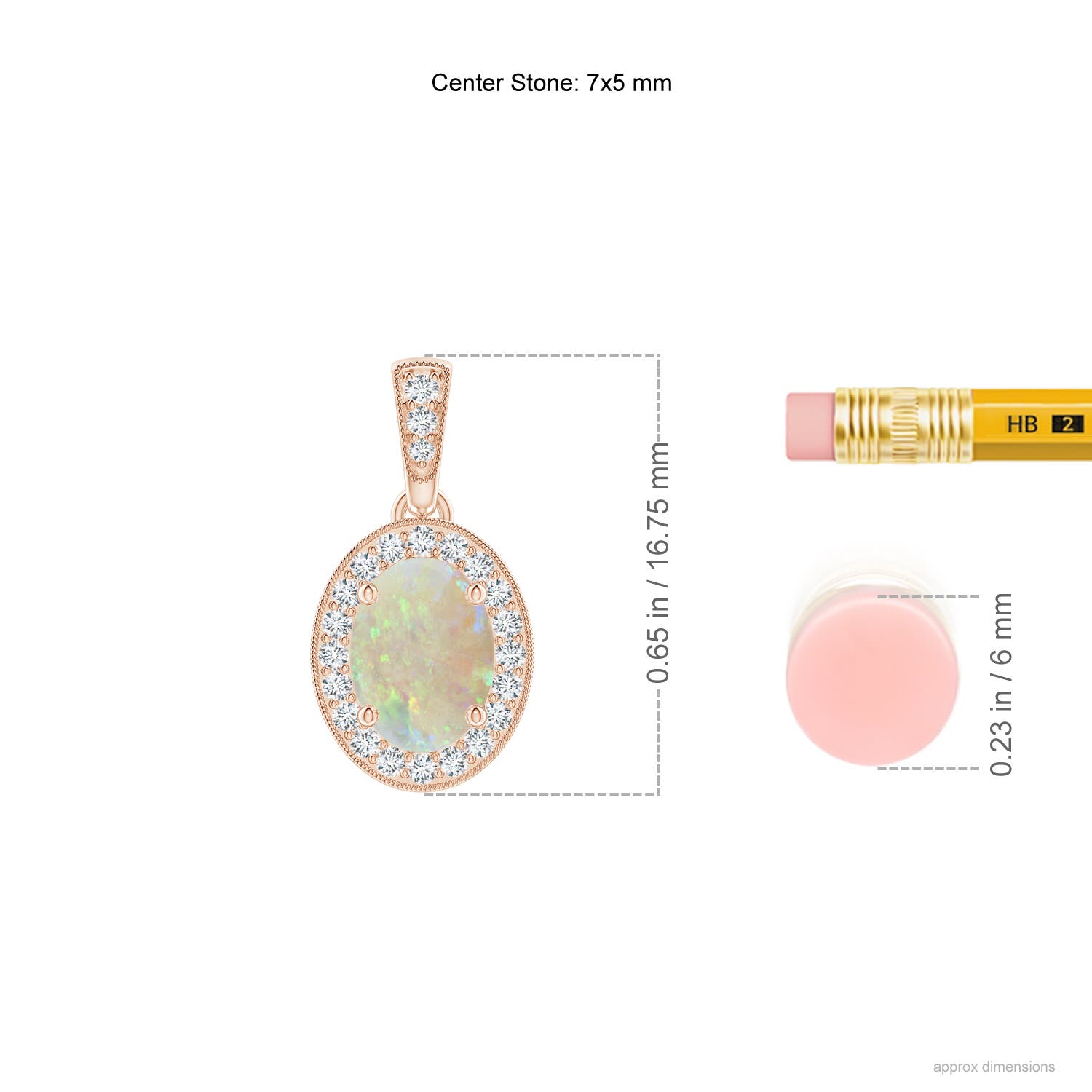 AAA - Opal / 0.57 CT / 14 KT Rose Gold