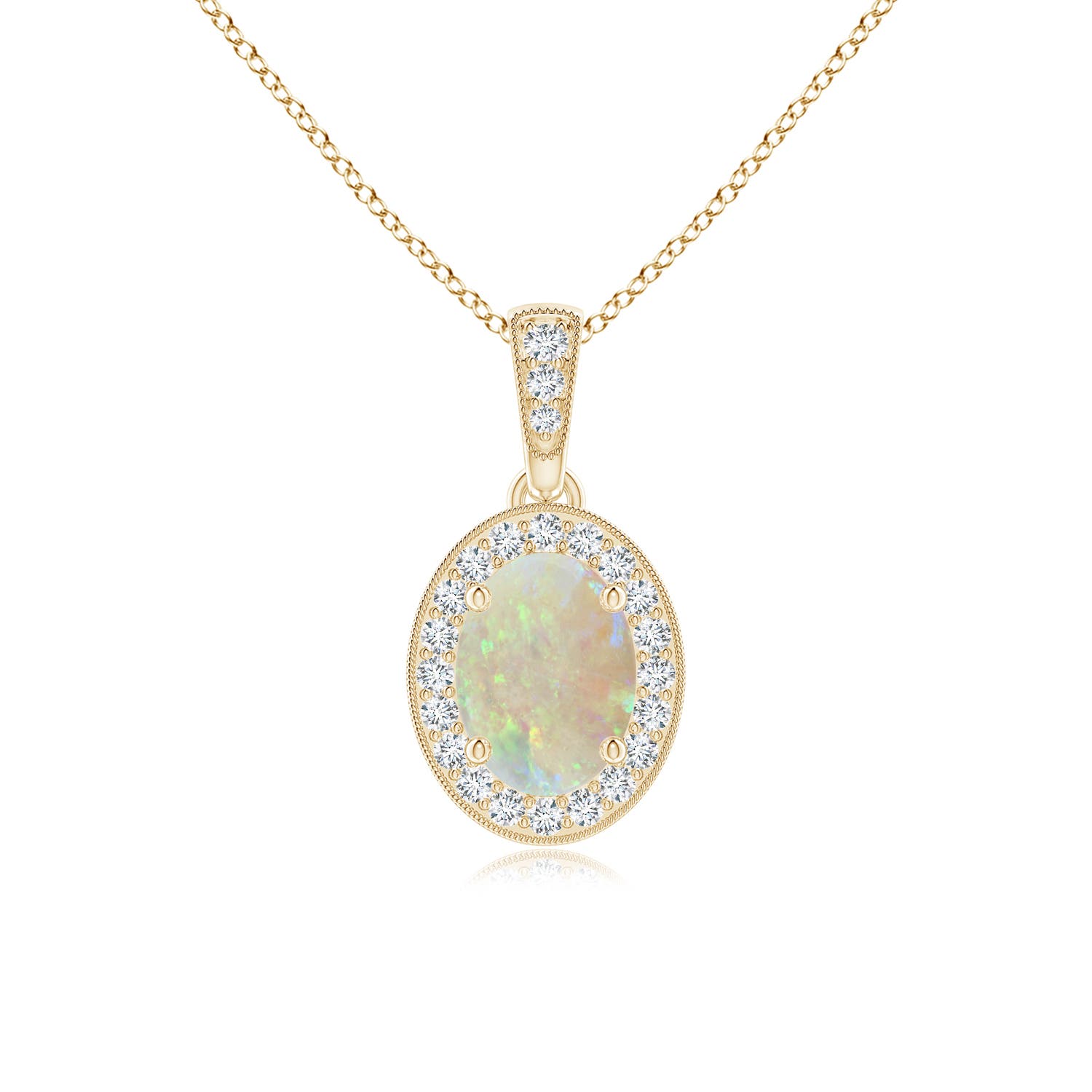 AAA - Opal / 0.57 CT / 14 KT Yellow Gold