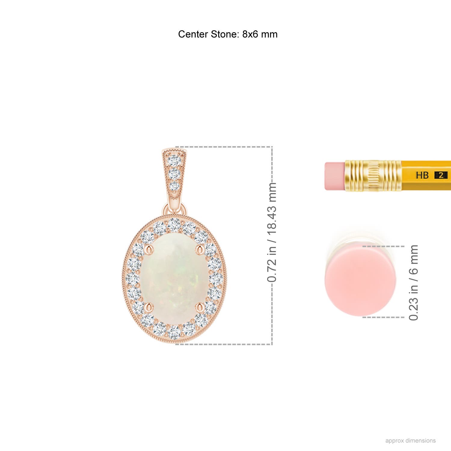 A - Opal / 0.98 CT / 14 KT Rose Gold