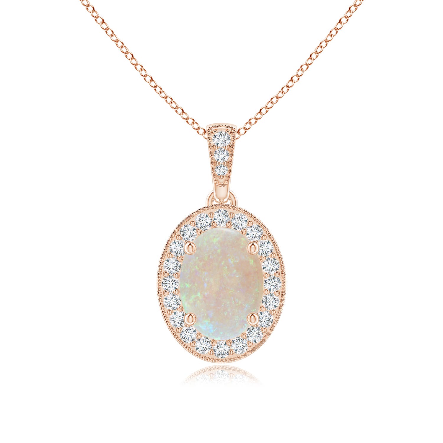 AA - Opal / 0.98 CT / 14 KT Rose Gold