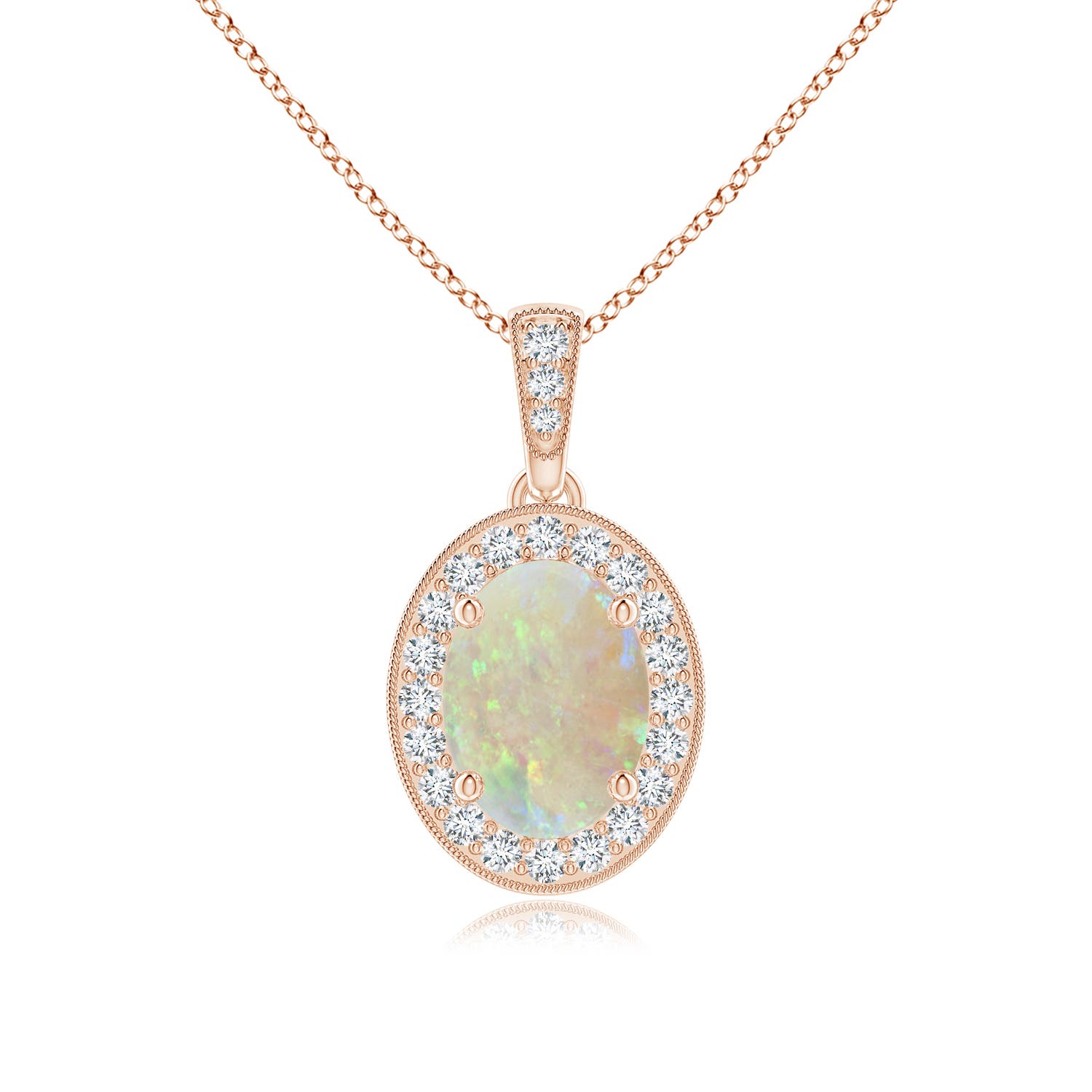 AAA - Opal / 0.98 CT / 14 KT Rose Gold