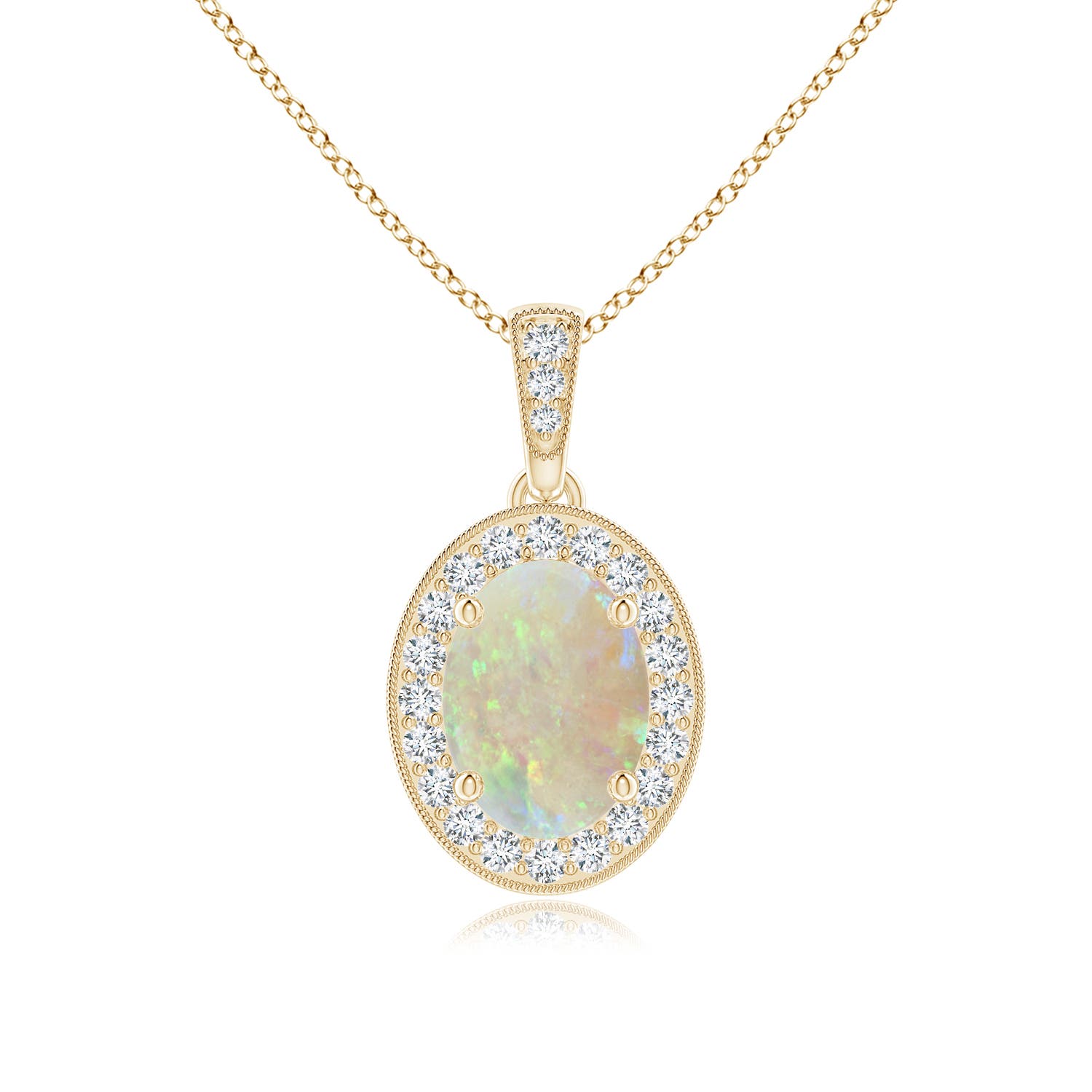 AAA - Opal / 0.98 CT / 14 KT Yellow Gold