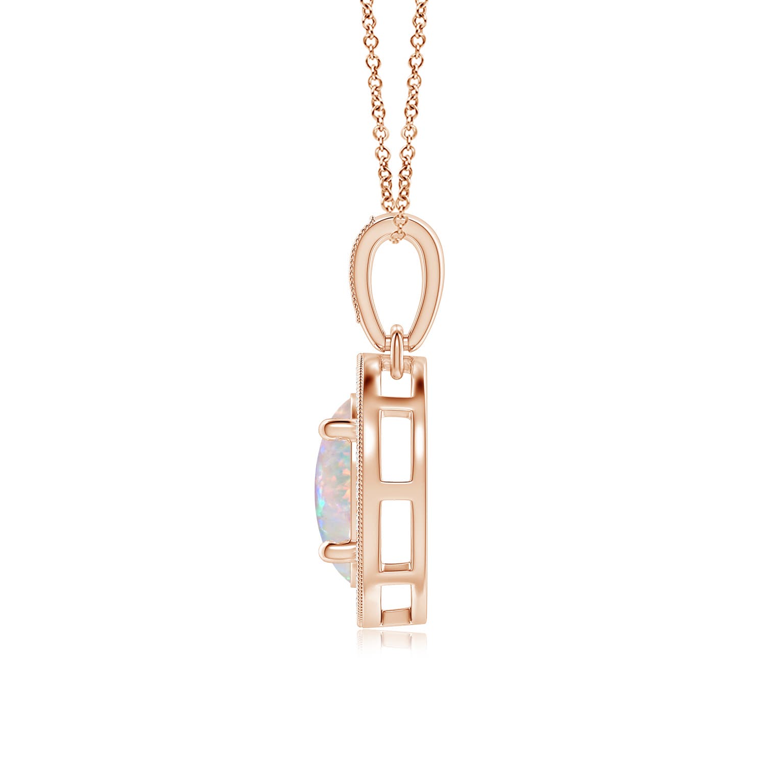 AAAA - Opal / 0.98 CT / 14 KT Rose Gold