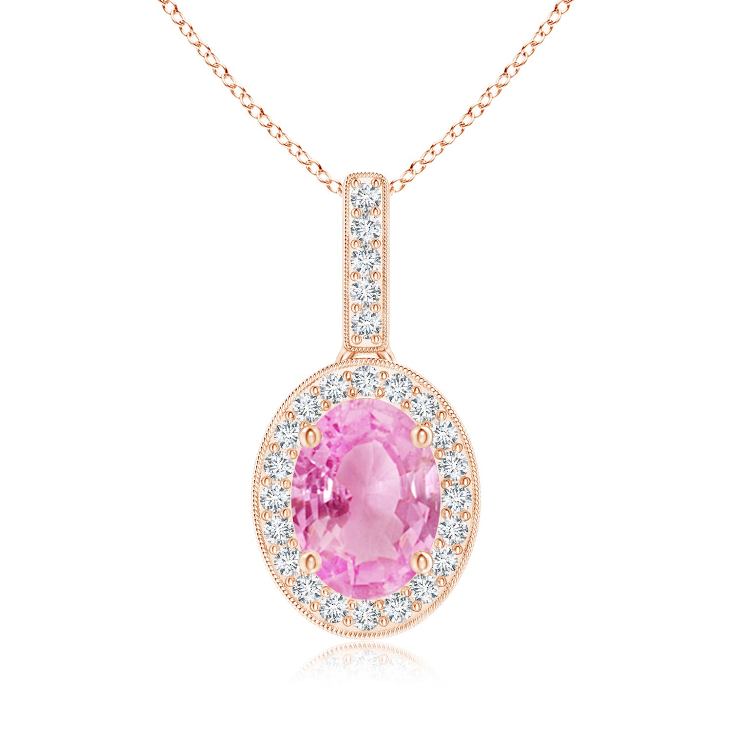 A - Pink Sapphire / 1.63 CT / 14 KT Rose Gold