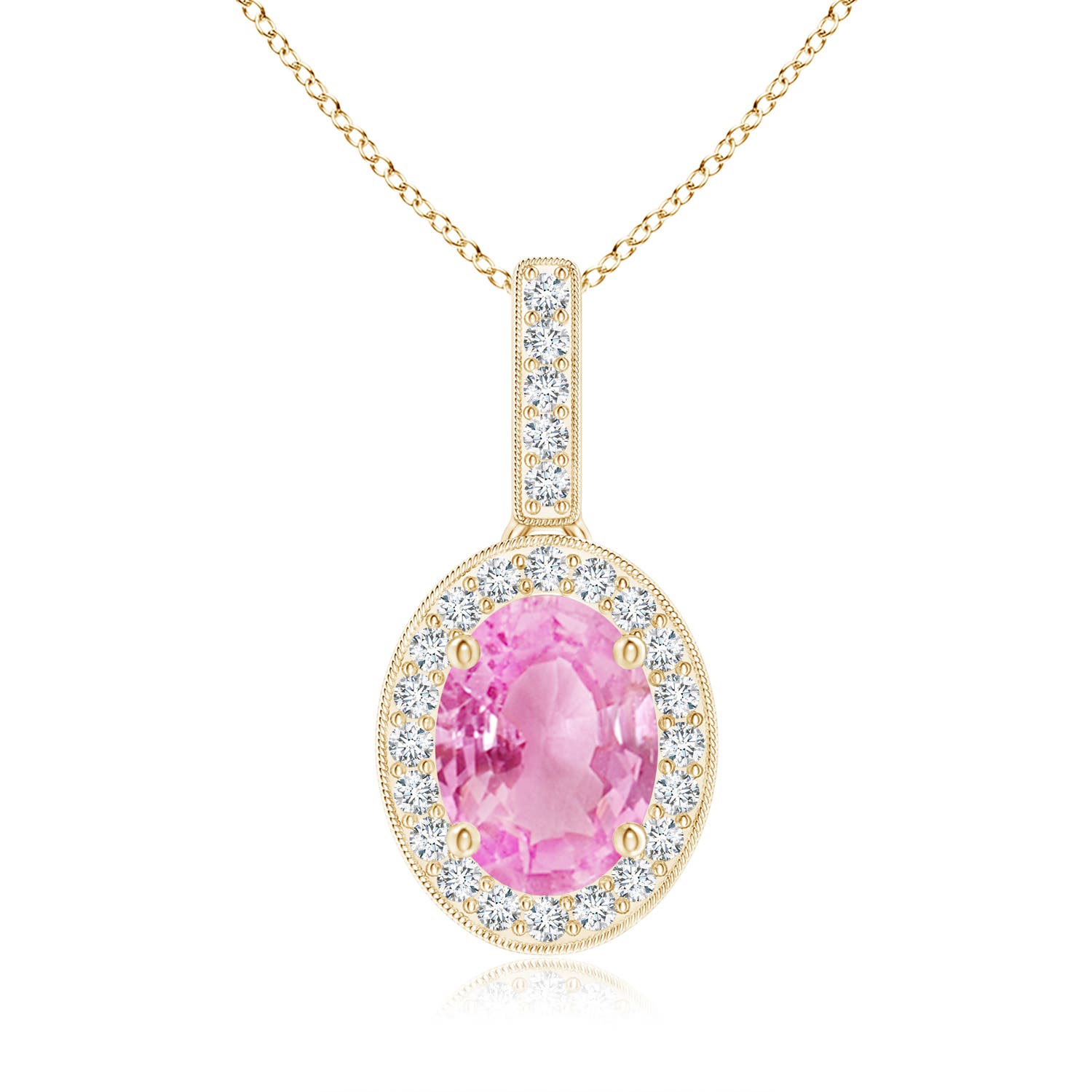 A - Pink Sapphire / 1.63 CT / 14 KT Yellow Gold