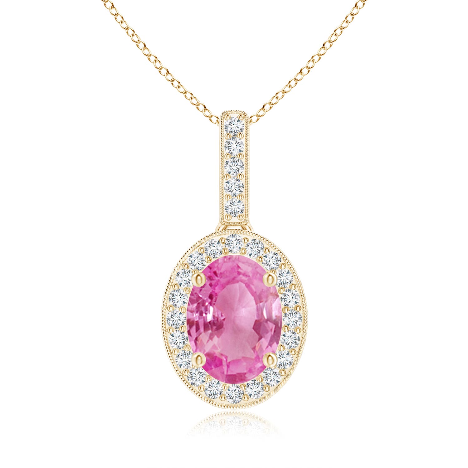 AA - Pink Sapphire / 1.63 CT / 14 KT Yellow Gold