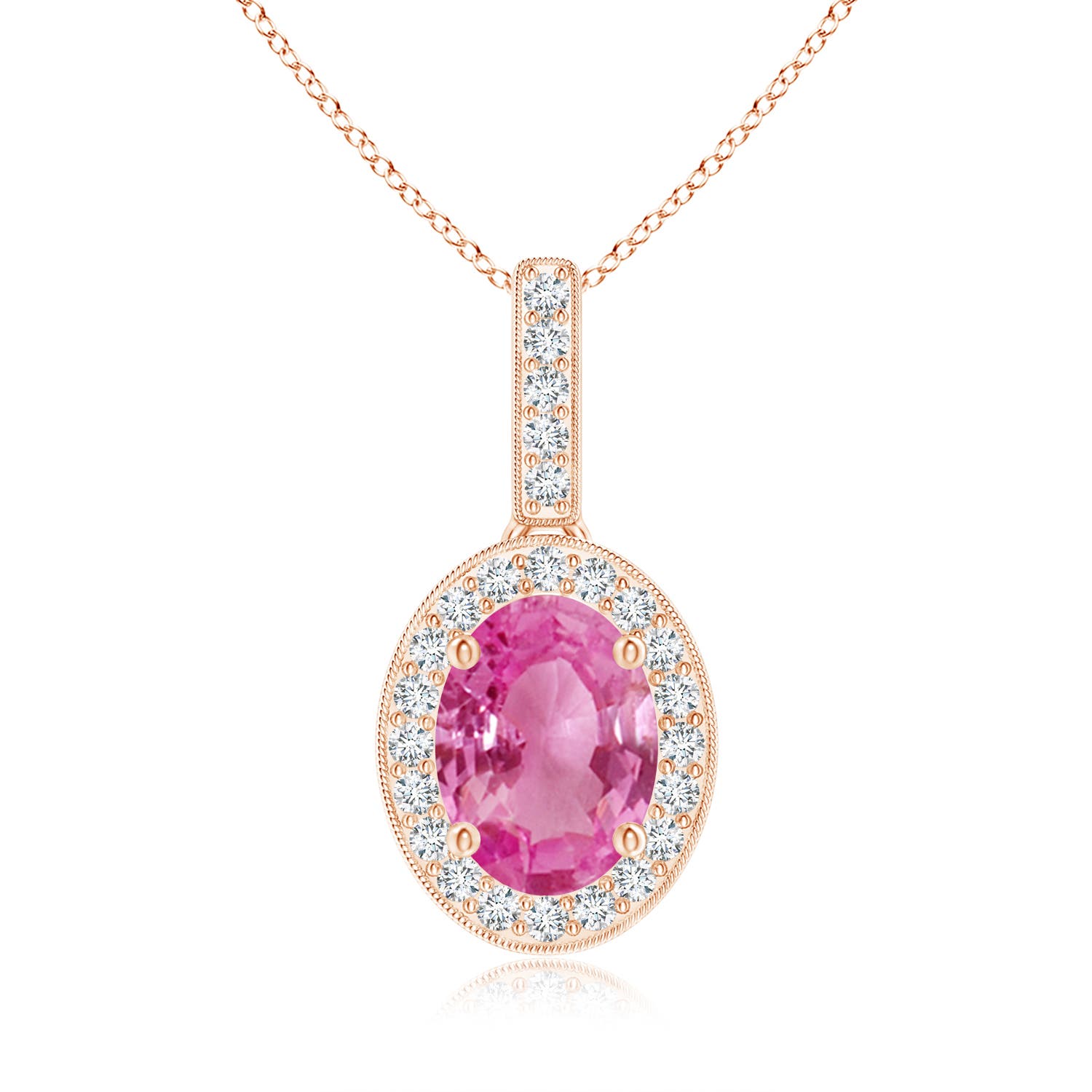 AAA - Pink Sapphire / 1.63 CT / 14 KT Rose Gold