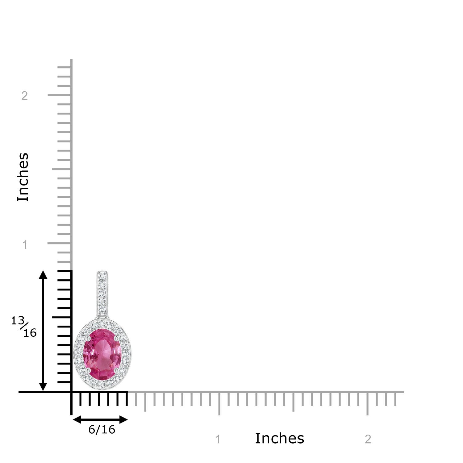 AAAA - Pink Sapphire / 1.63 CT / 14 KT White Gold