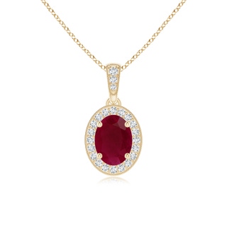 Oval A Ruby
