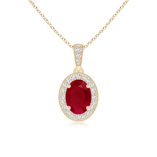 Oval AA Ruby