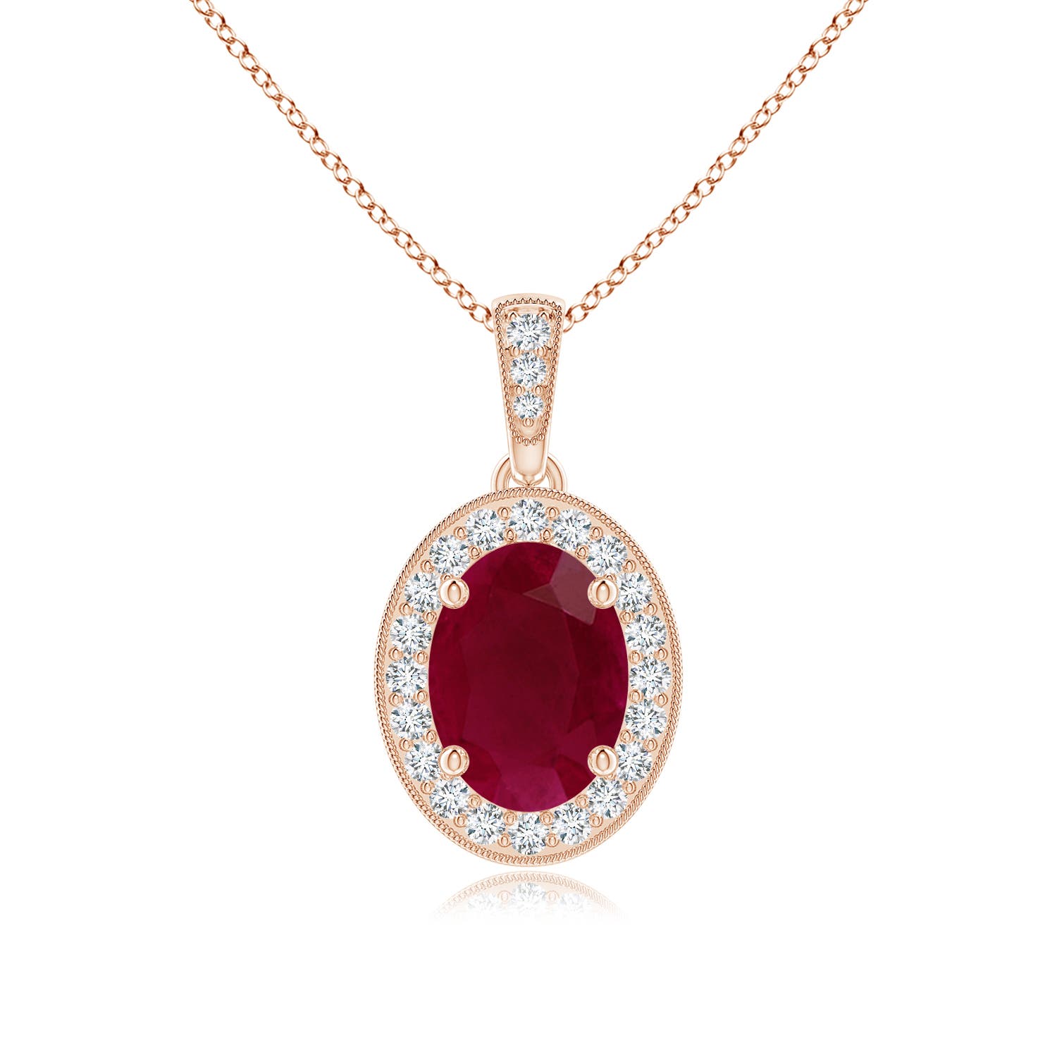 A - Ruby / 1.43 CT / 14 KT Rose Gold