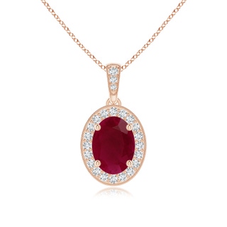 Oval A Ruby