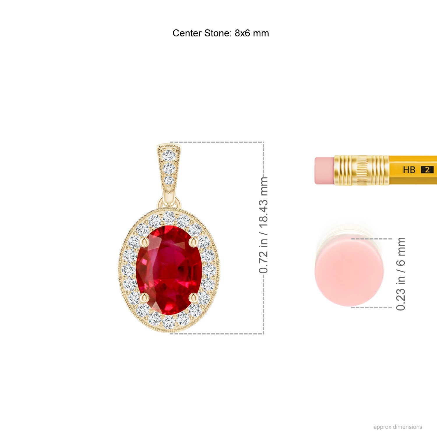 AAA - Ruby / 1.43 CT / 14 KT Yellow Gold