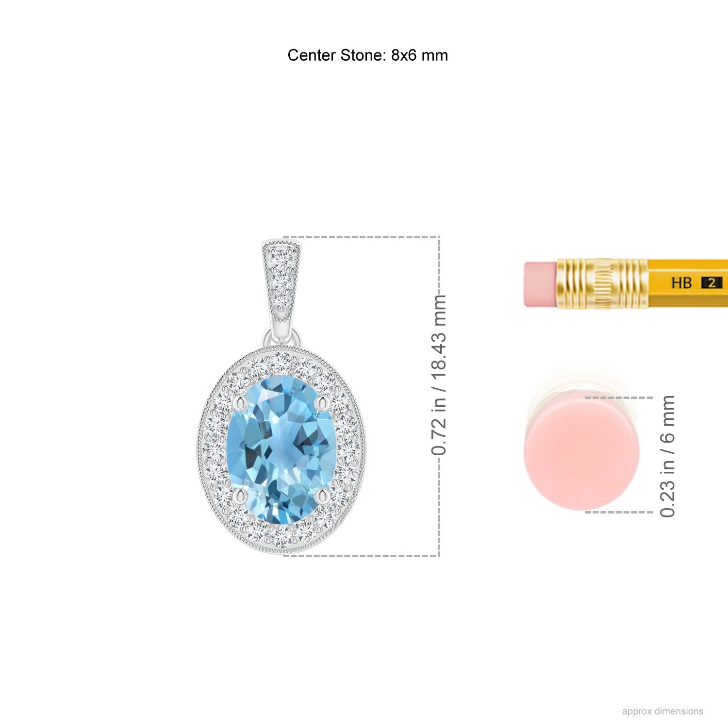 A - Swiss Blue Topaz / 1.68 CT / 14 KT White Gold