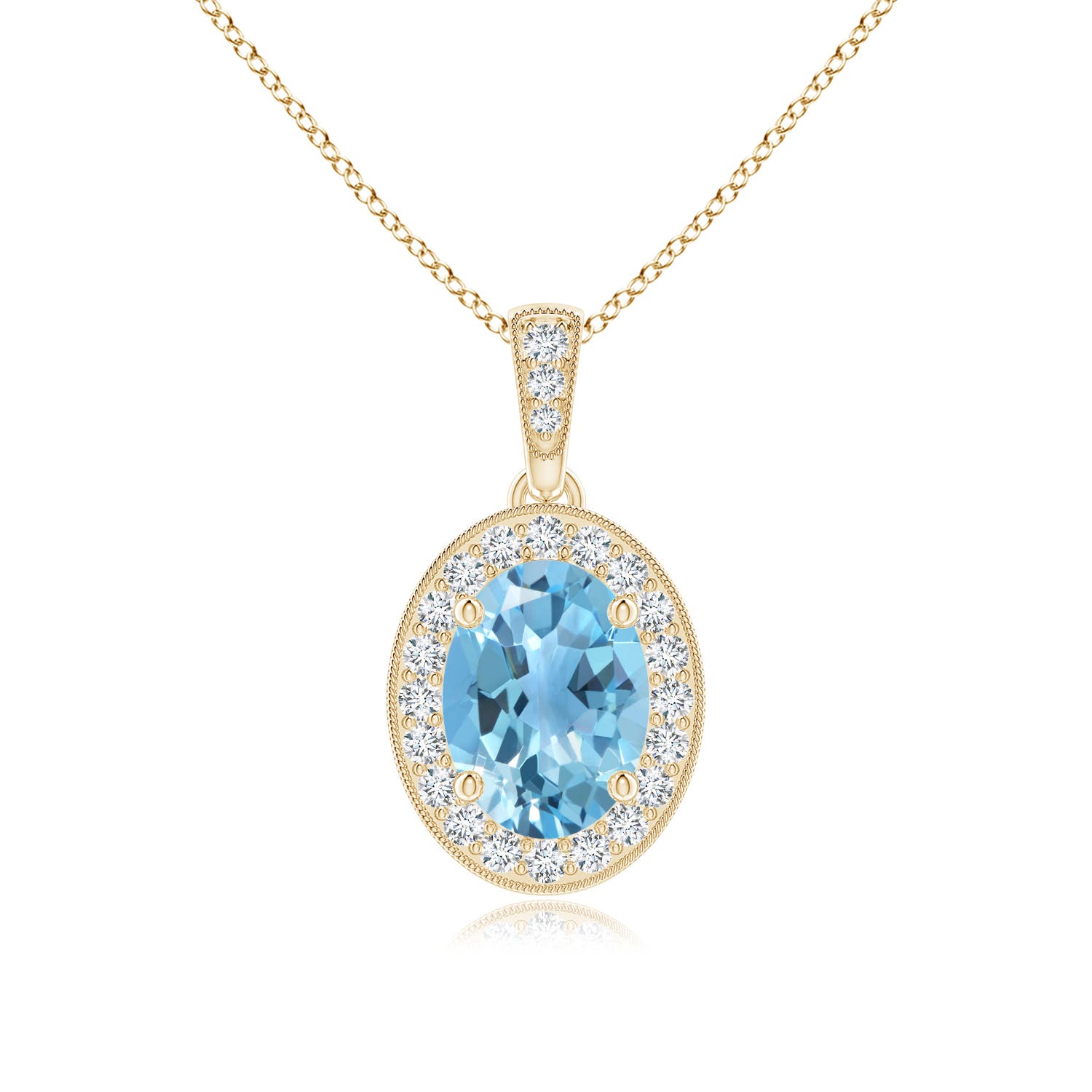 A - Swiss Blue Topaz / 1.68 CT / 14 KT Yellow Gold