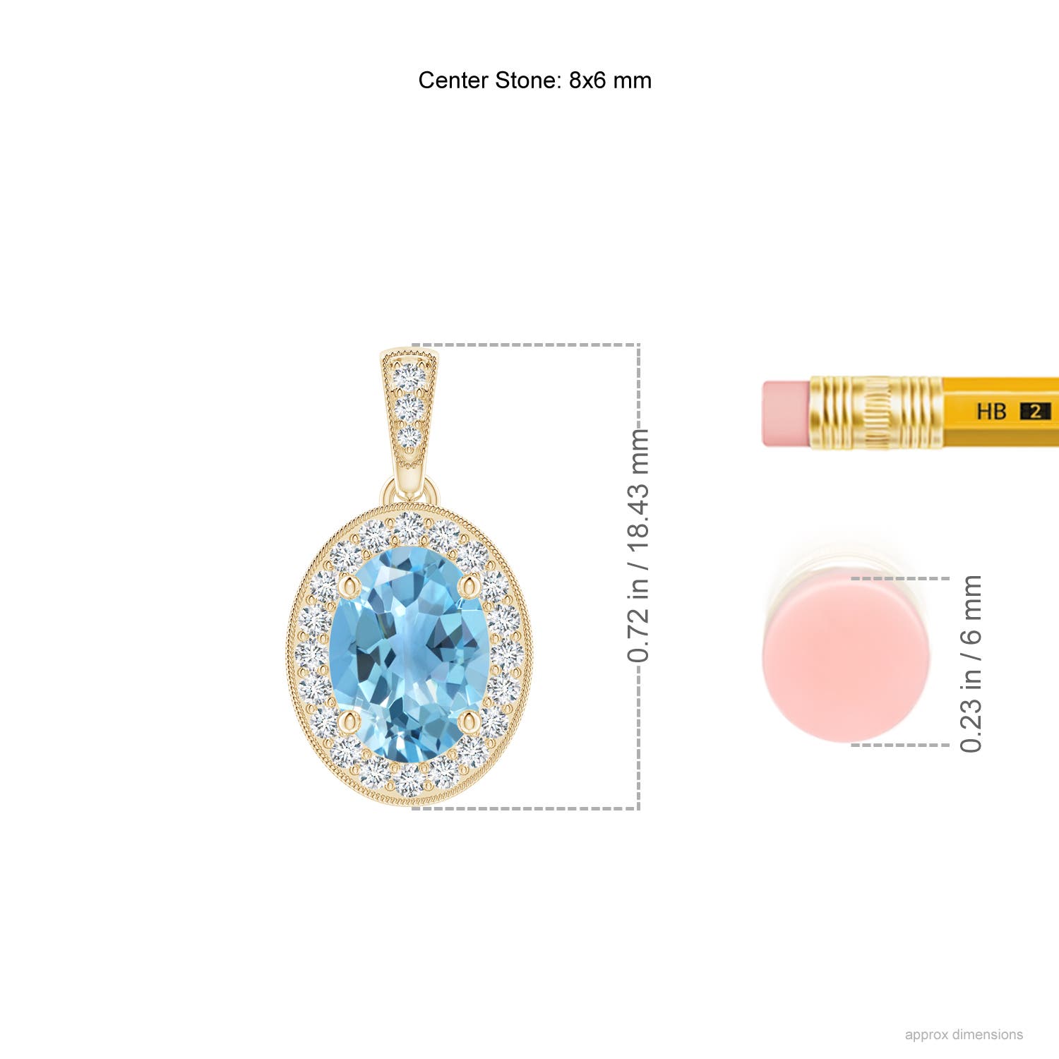 A - Swiss Blue Topaz / 1.68 CT / 14 KT Yellow Gold