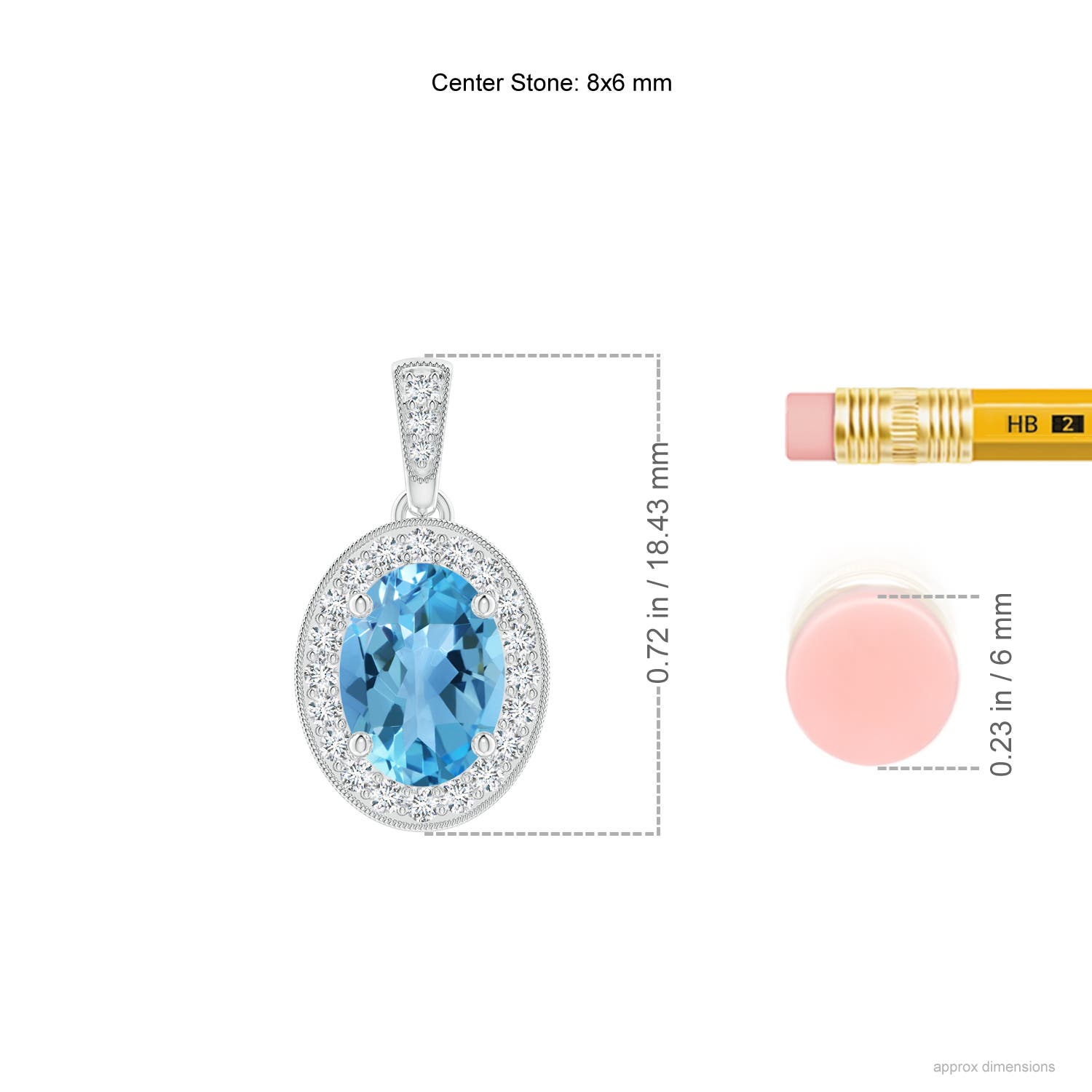 AA - Swiss Blue Topaz / 1.68 CT / 14 KT White Gold