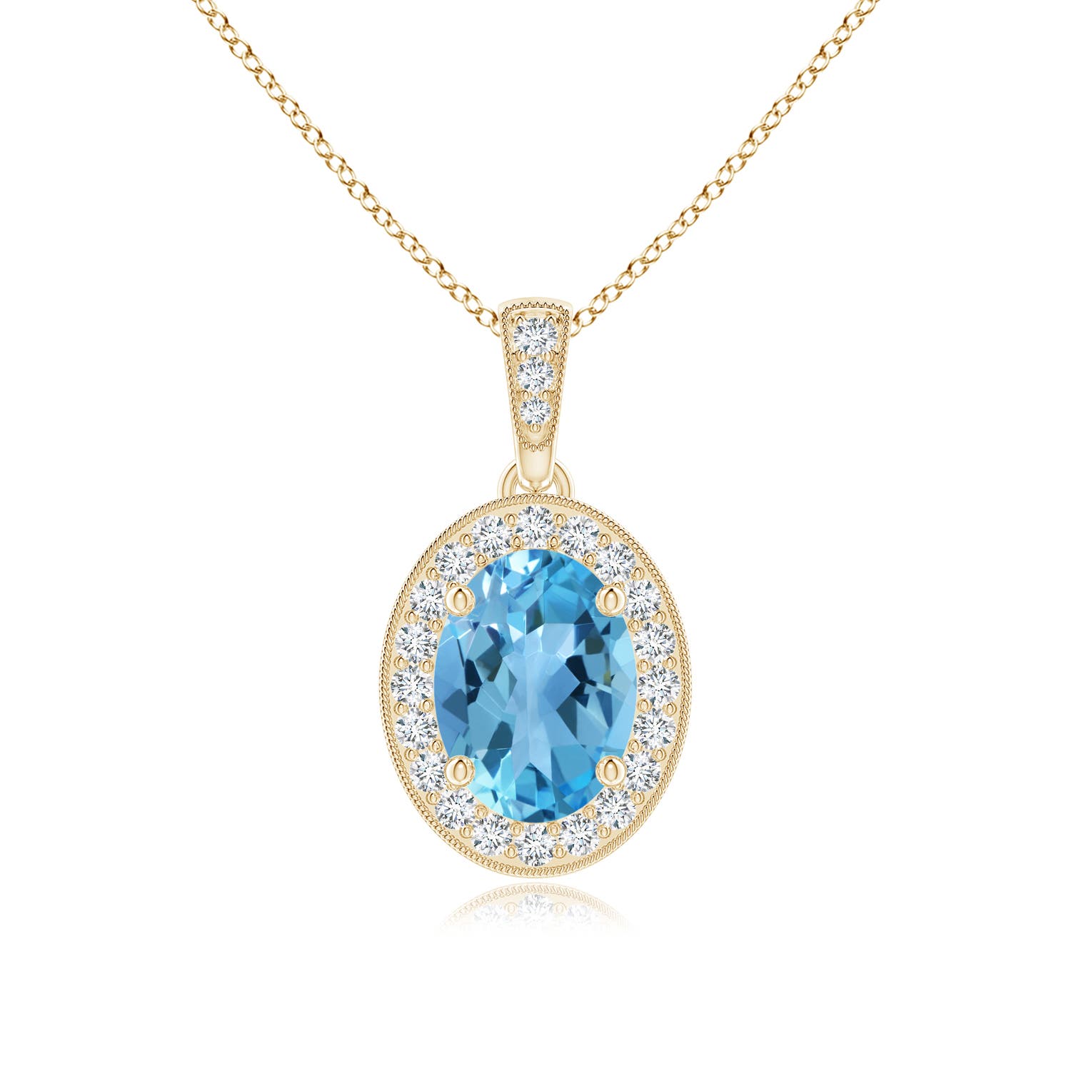 AA - Swiss Blue Topaz / 1.68 CT / 14 KT Yellow Gold