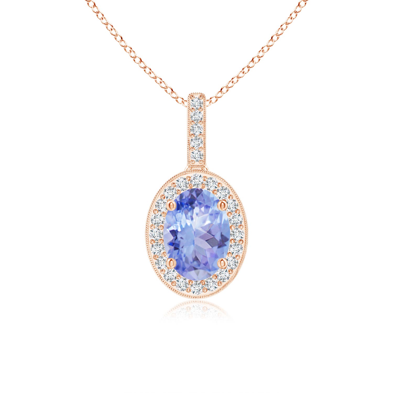 A - Tanzanite / 0.92 CT / 14 KT Rose Gold