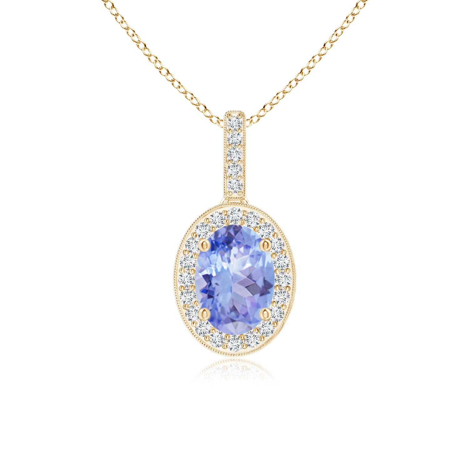 A - Tanzanite / 0.92 CT / 14 KT Yellow Gold