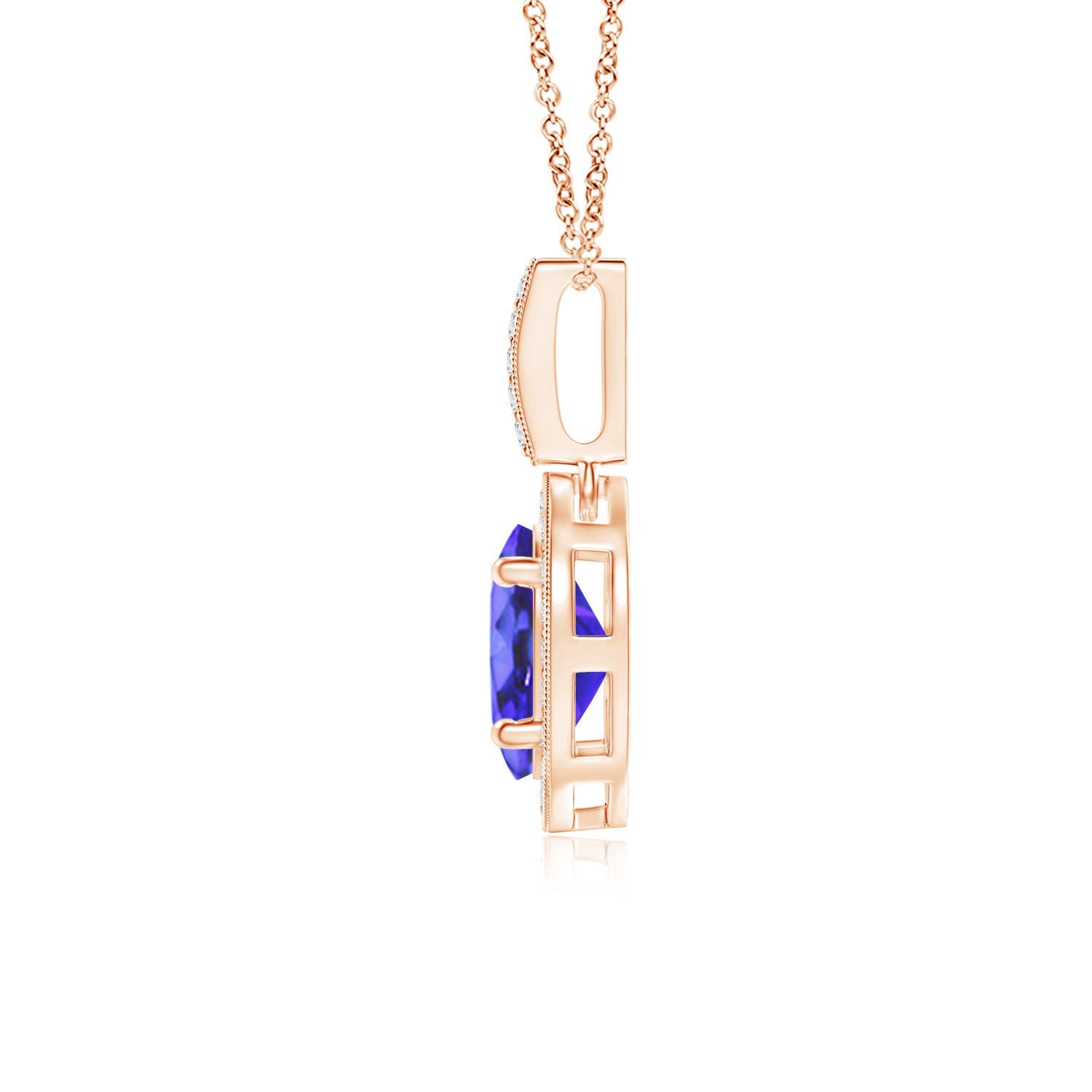 AA - Tanzanite / 0.92 CT / 14 KT Rose Gold