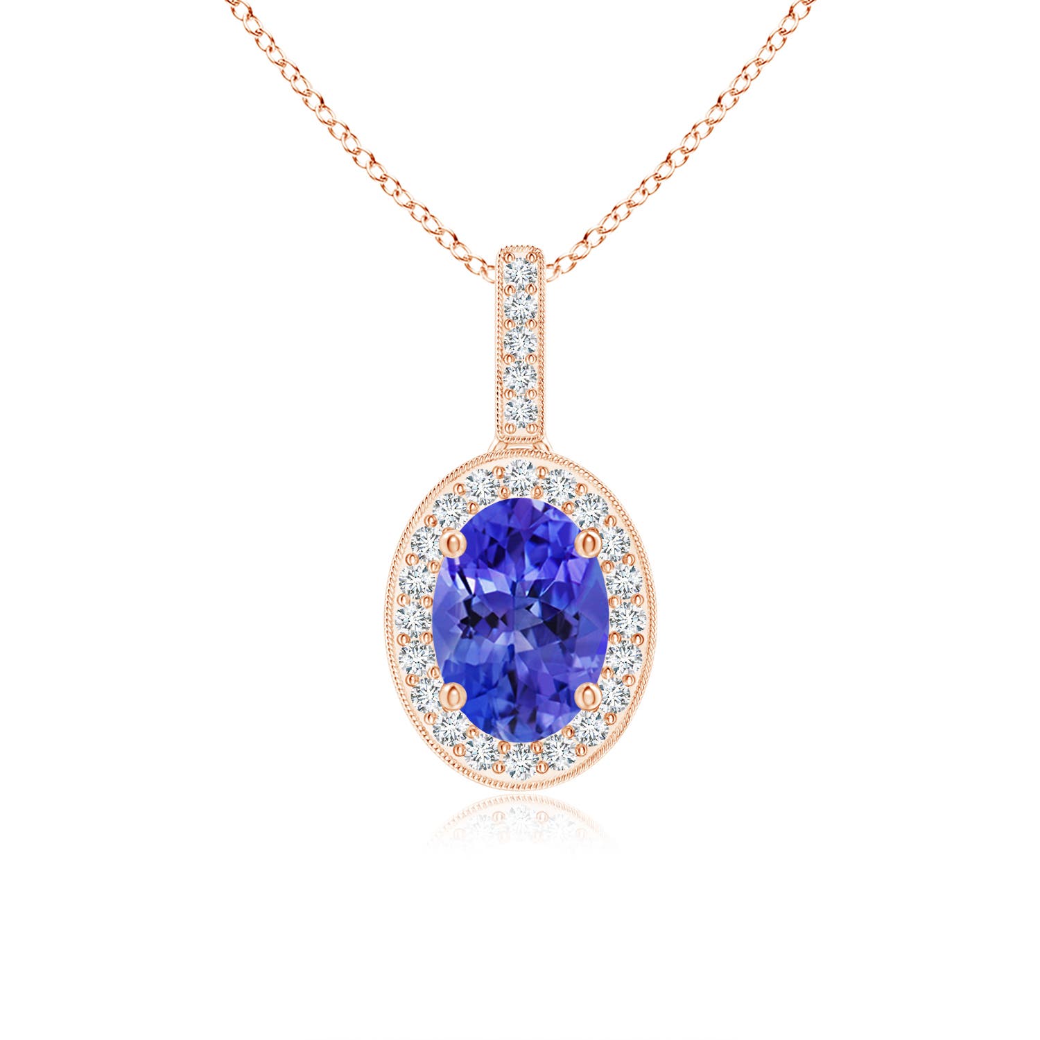 AAA - Tanzanite / 0.92 CT / 14 KT Rose Gold