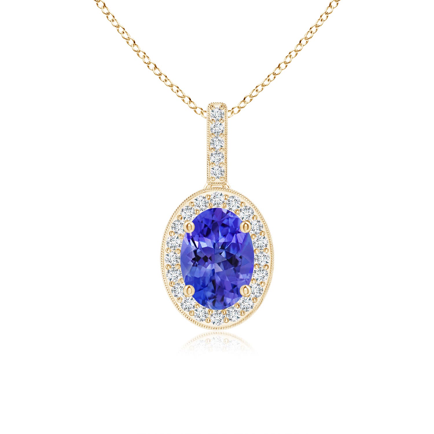 AAA - Tanzanite / 0.92 CT / 14 KT Yellow Gold