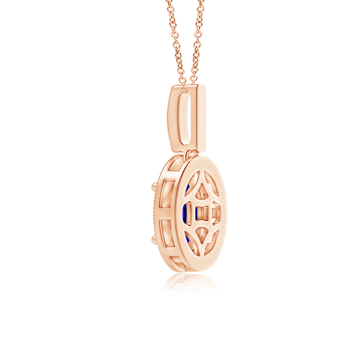 AAAA - Tanzanite / 0.92 CT / 14 KT Rose Gold