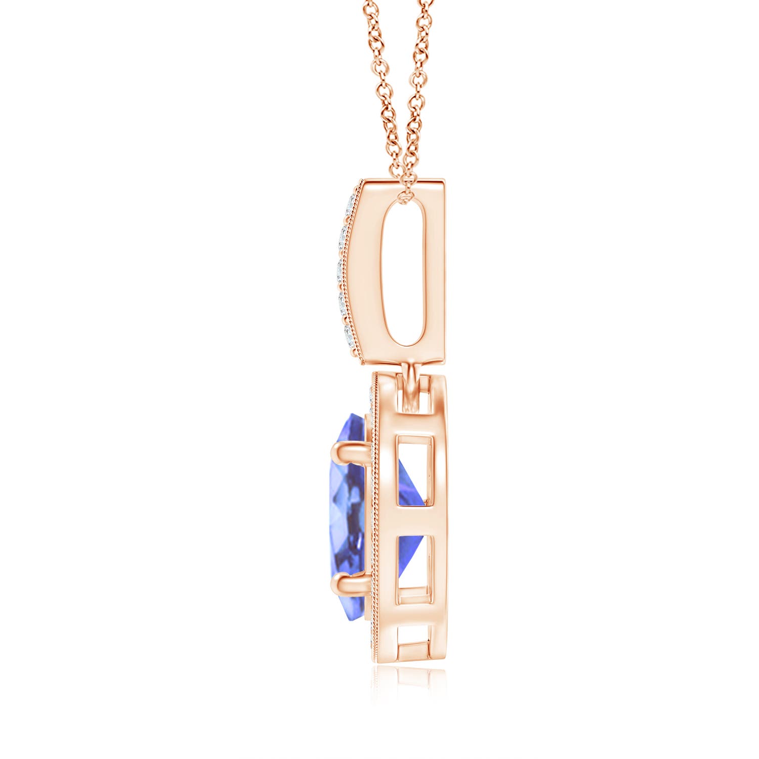 A - Tanzanite / 1.43 CT / 14 KT Rose Gold