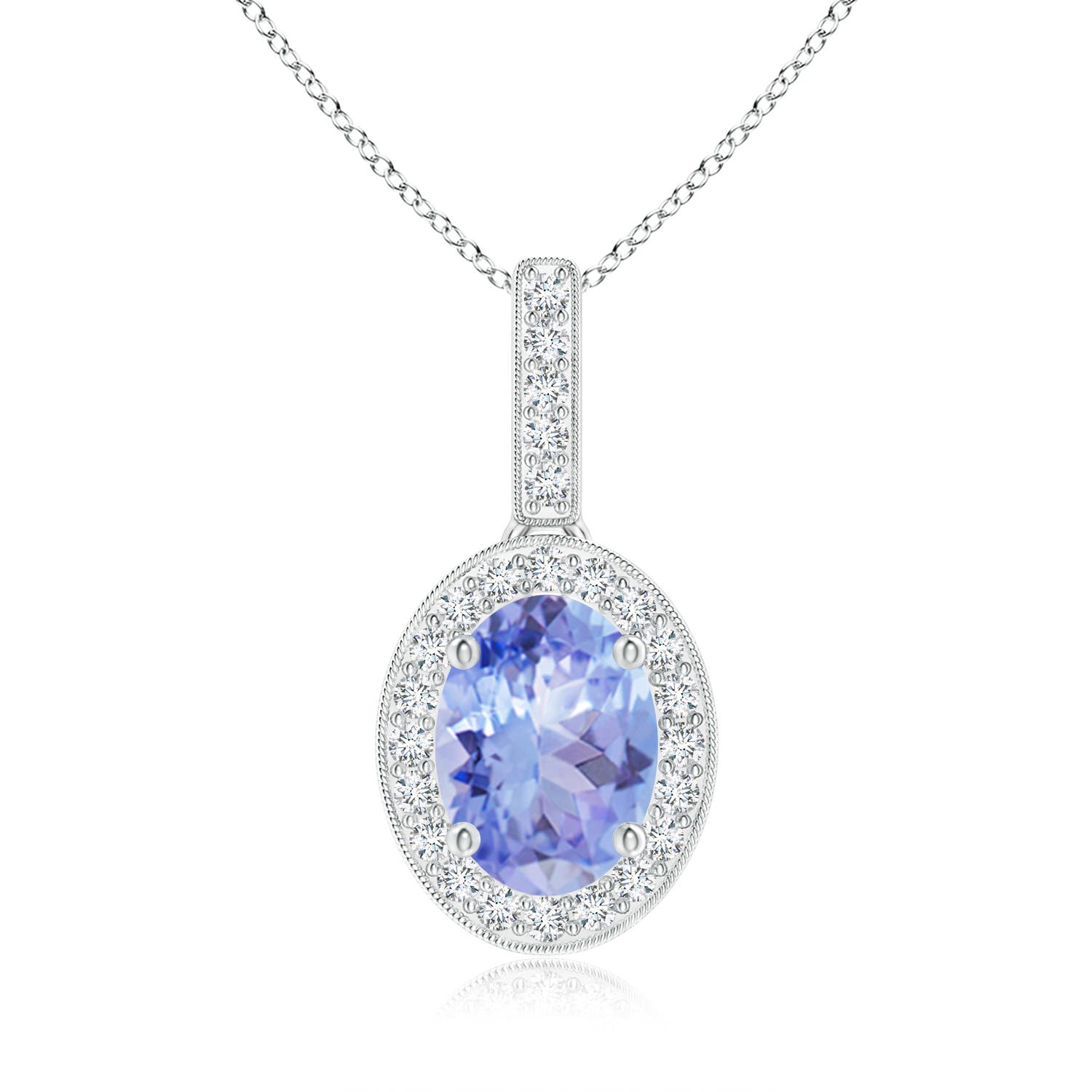 A - Tanzanite / 1.43 CT / 14 KT White Gold