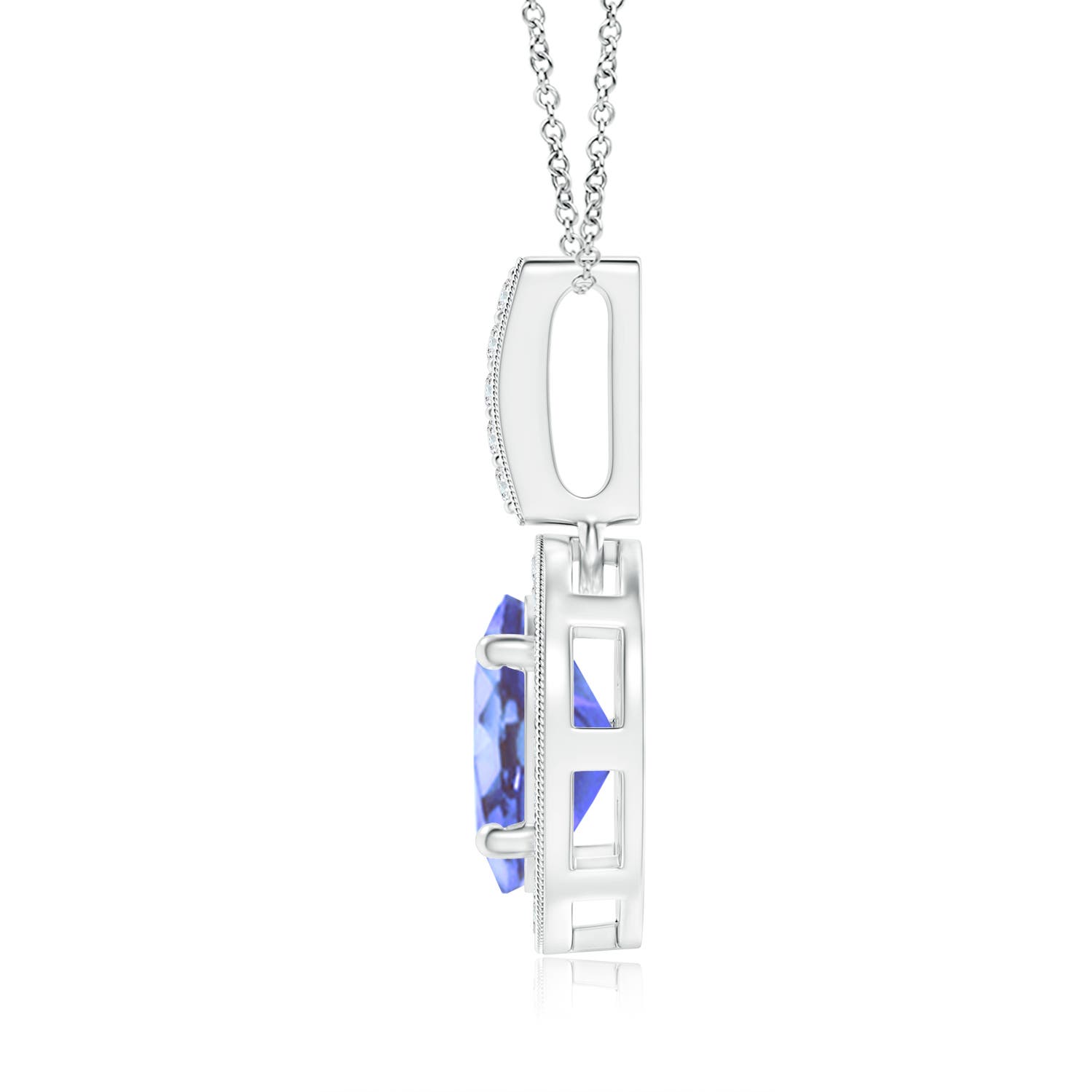 A - Tanzanite / 1.43 CT / 14 KT White Gold