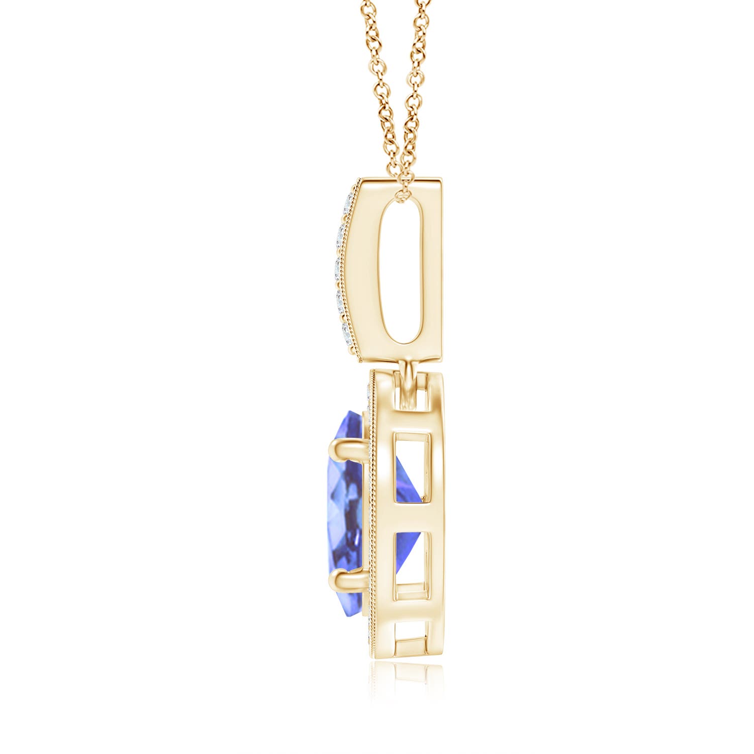 A - Tanzanite / 1.43 CT / 14 KT Yellow Gold