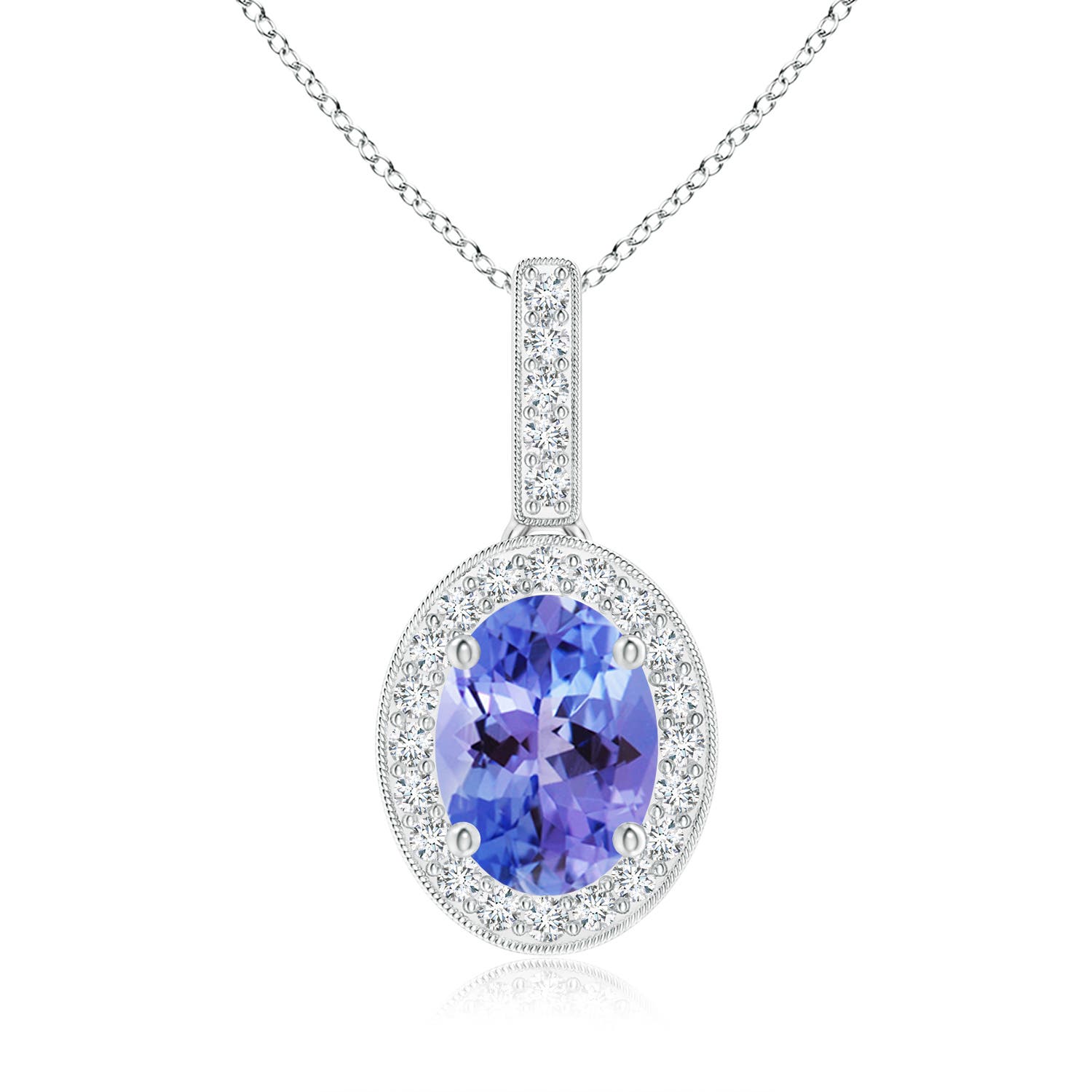 AA - Tanzanite / 1.43 CT / 14 KT White Gold