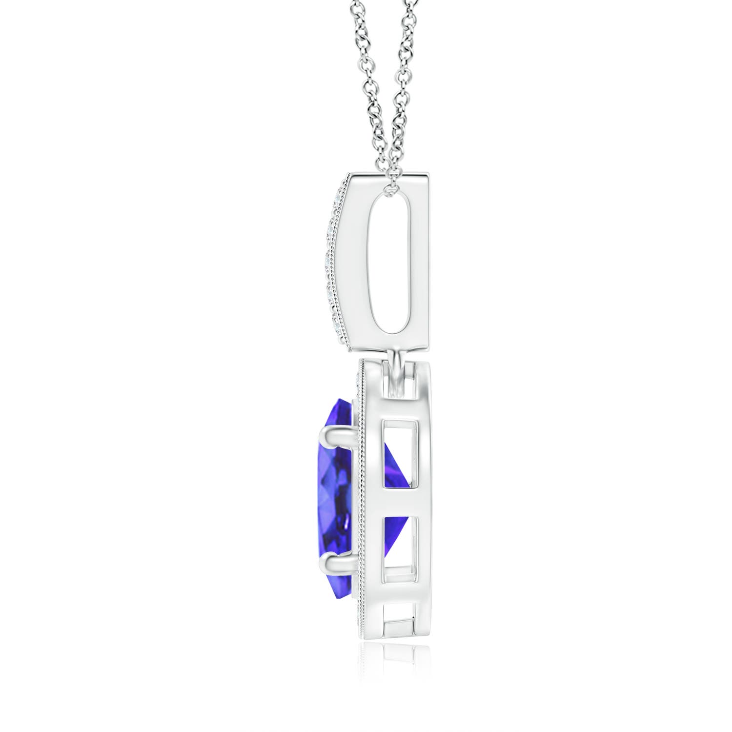 AA - Tanzanite / 1.43 CT / 14 KT White Gold