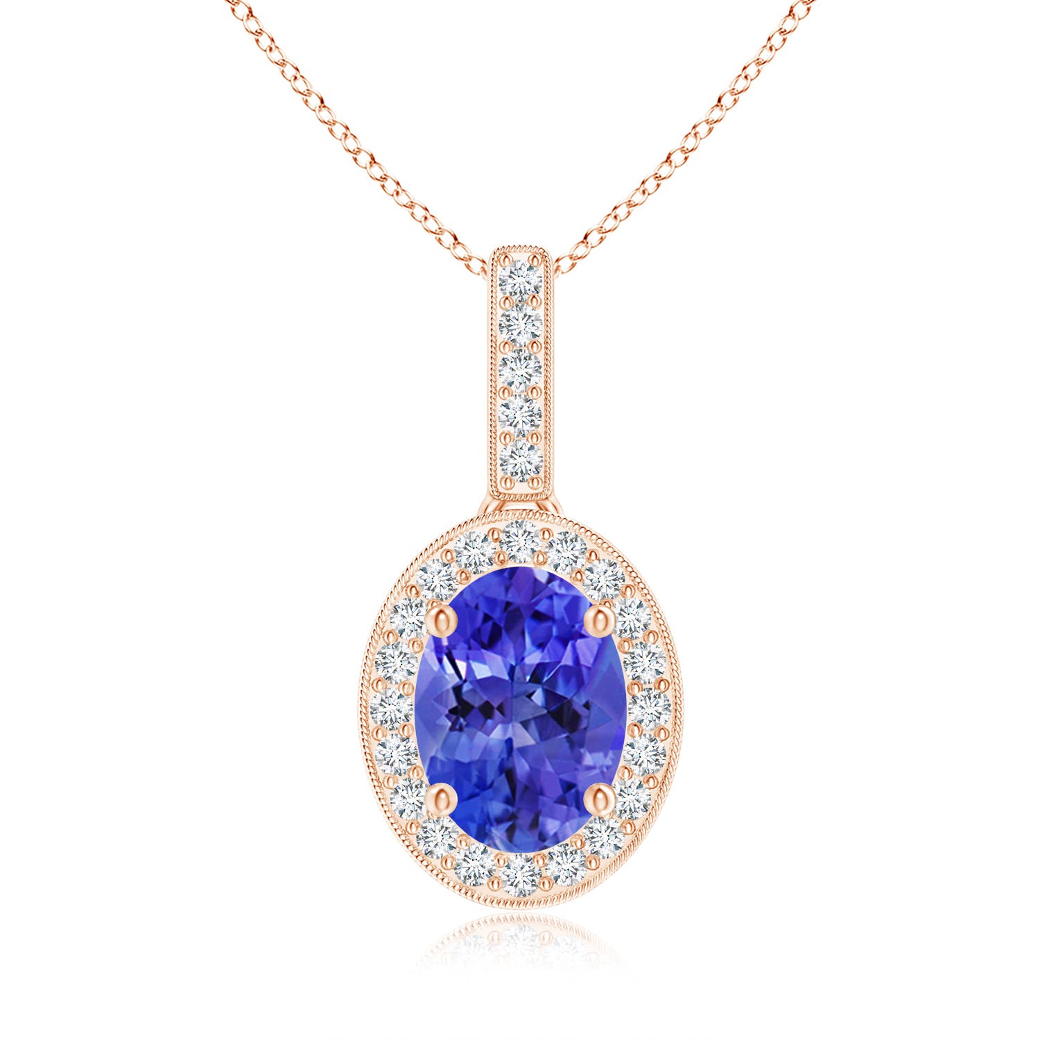 AAA - Tanzanite / 1.43 CT / 14 KT Rose Gold